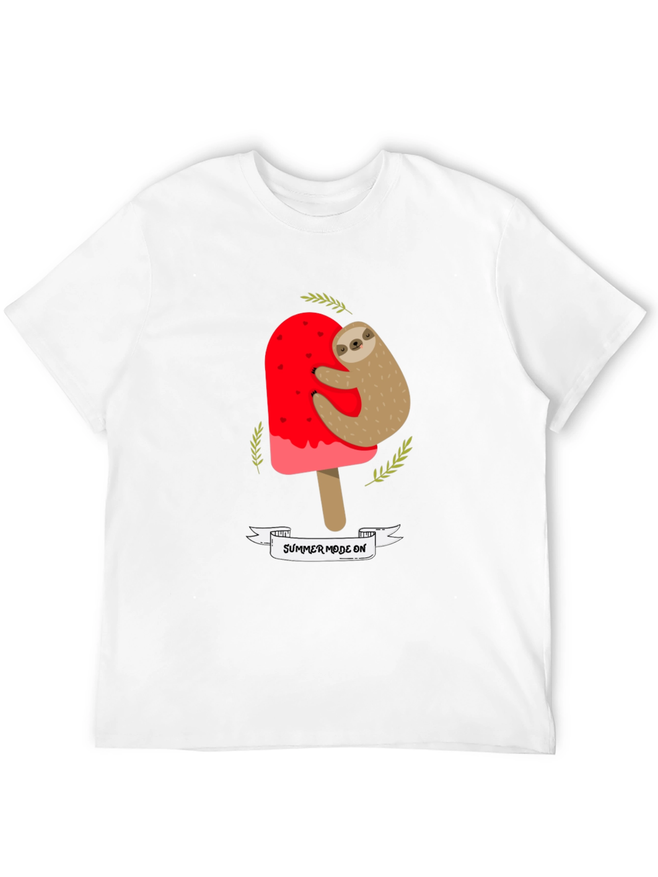 Sloth Summer Mode On Graphic T-Shirt