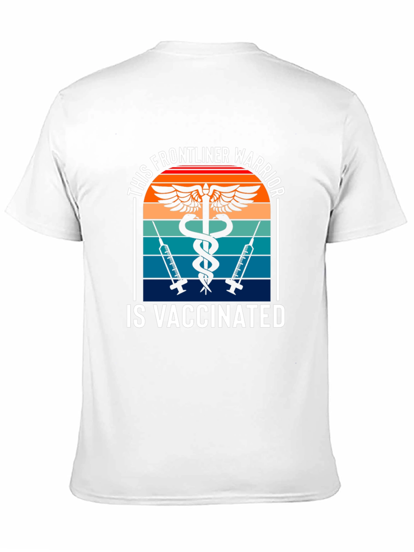 Vaccinated Frontliner Warrior Graphic Tee