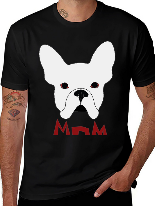 French Bulldog Mom Black T-Shirt