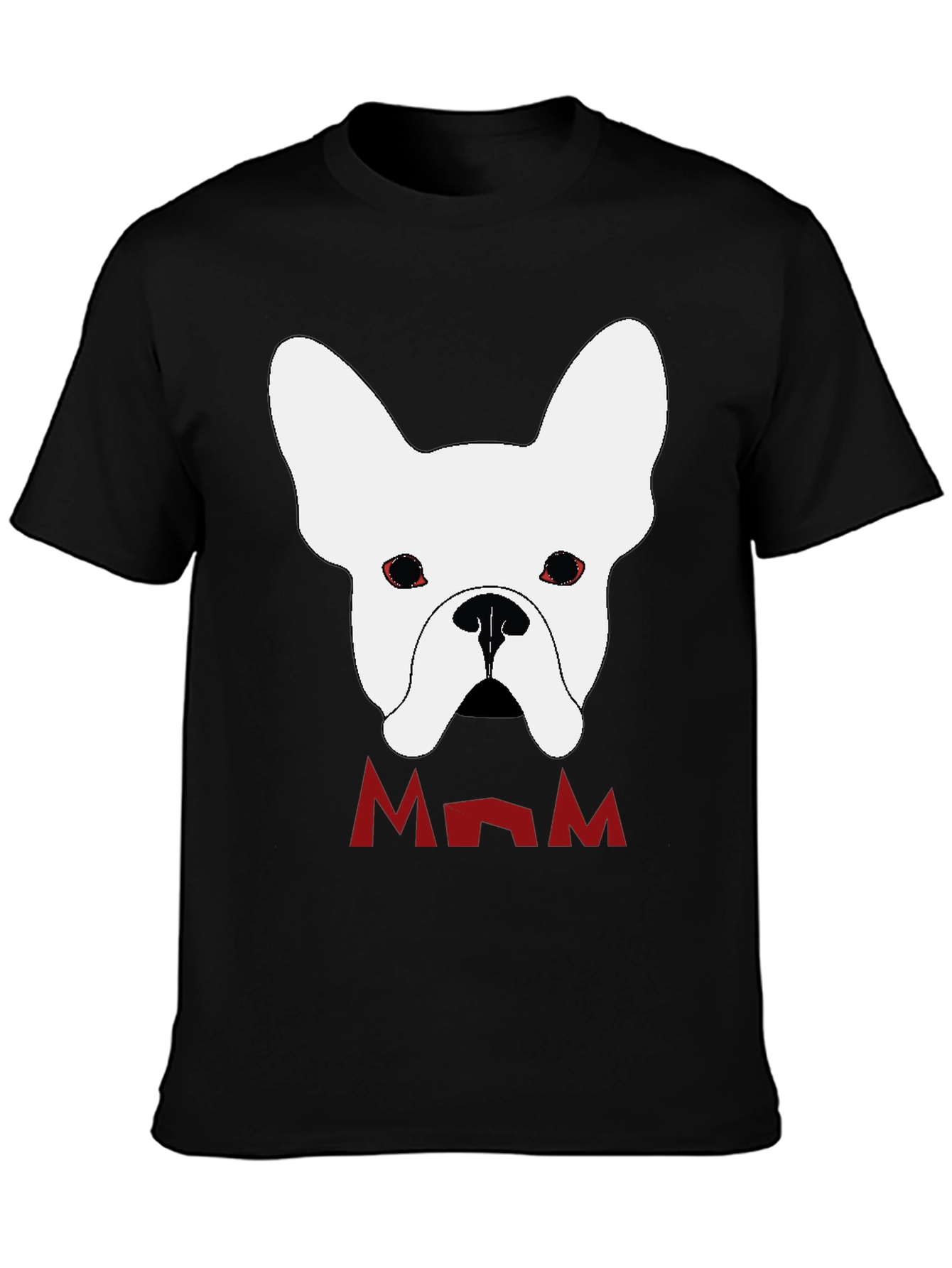 French Bulldog Mom Black T-Shirt