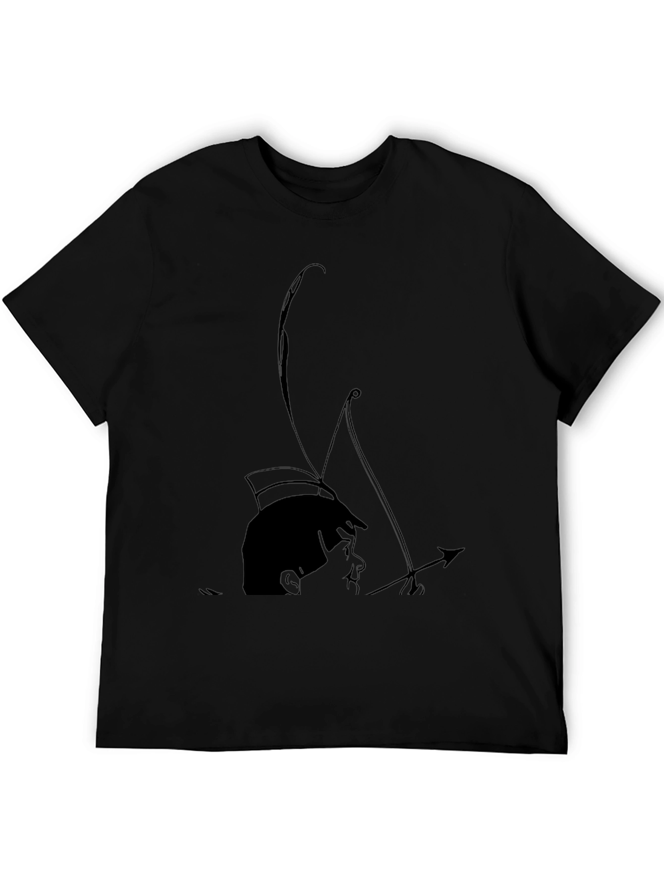 Archer Boy Graphic Tee - Cool Black T-Shirt
