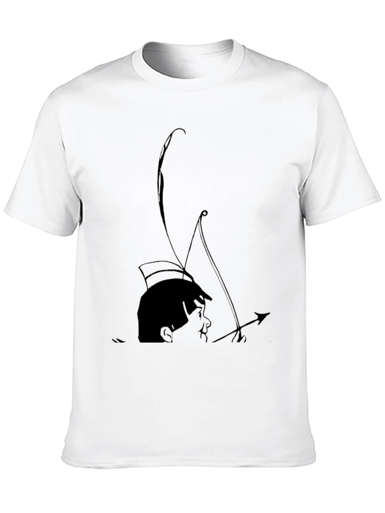 Archer Boy Graphic Tee - Cool Black T-Shirt