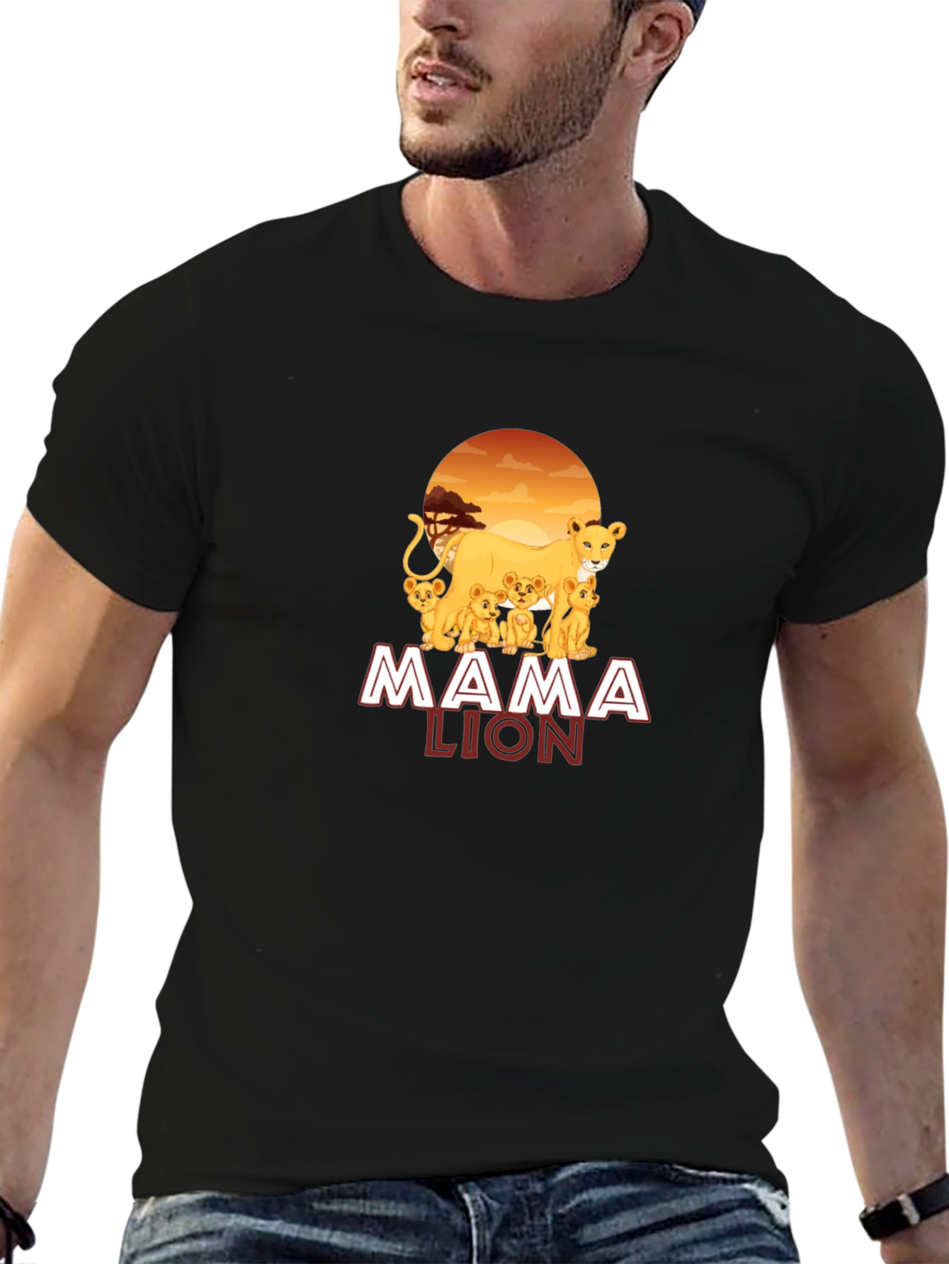 Mama Lion Graphic T-Shirt