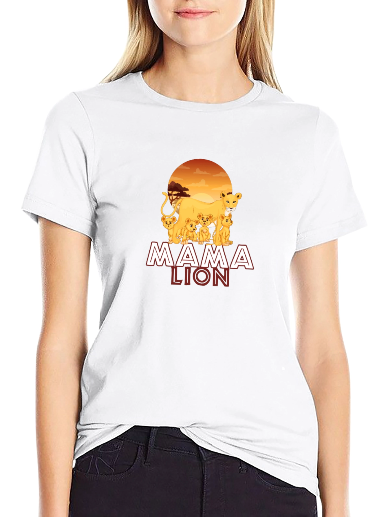 Mama Lion Graphic T-Shirt