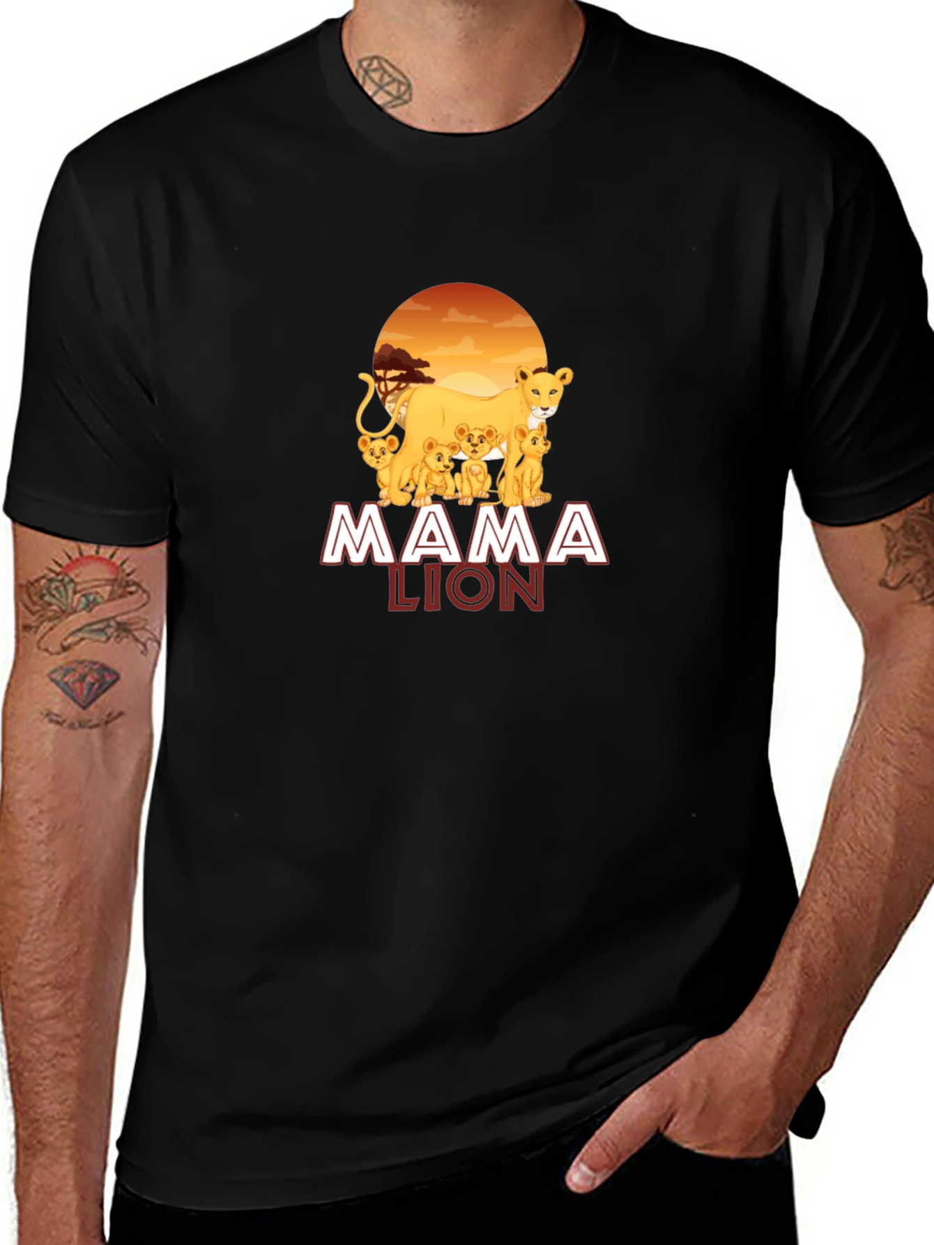 Mama Lion Graphic T-Shirt
