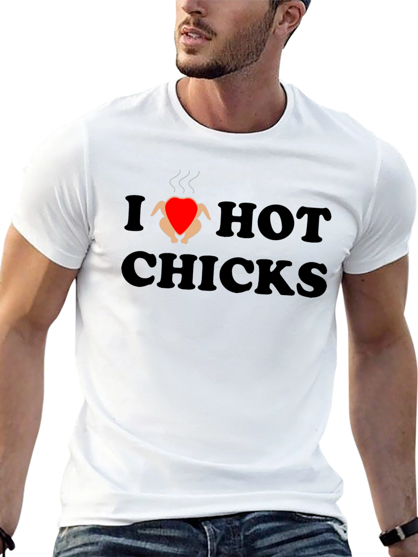 I Love Hot Chicks Graphic Tee