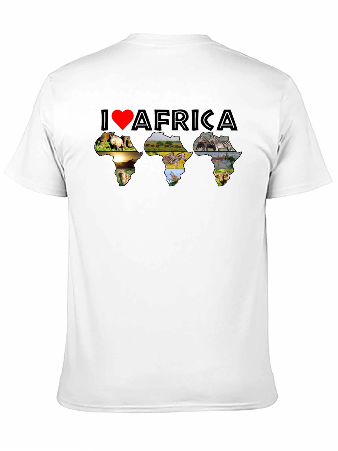 I Love Africa T-Shirt Black
