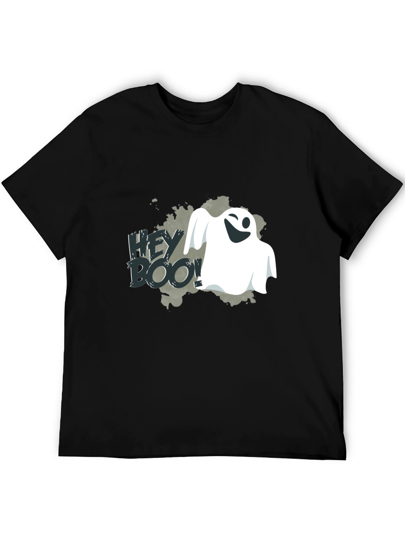 Hey Boo! Ghost Graphic Tee - Spooky Season Shirt