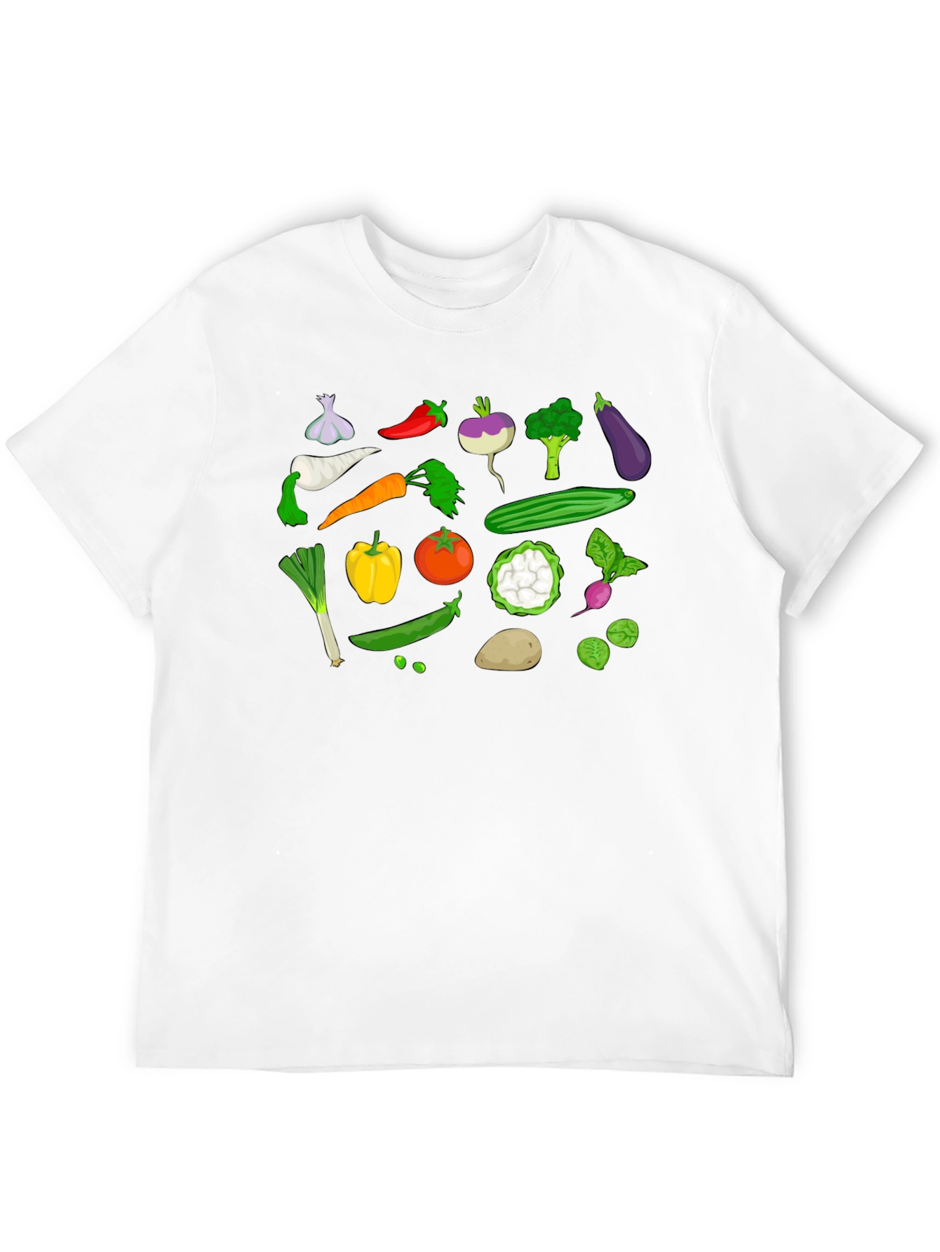 Vegetable Graphic T-Shirt - Fresh Produce Design