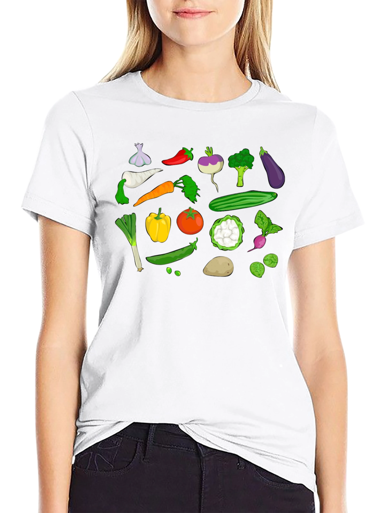 Vegetable Graphic T-Shirt - Fresh Produce Design