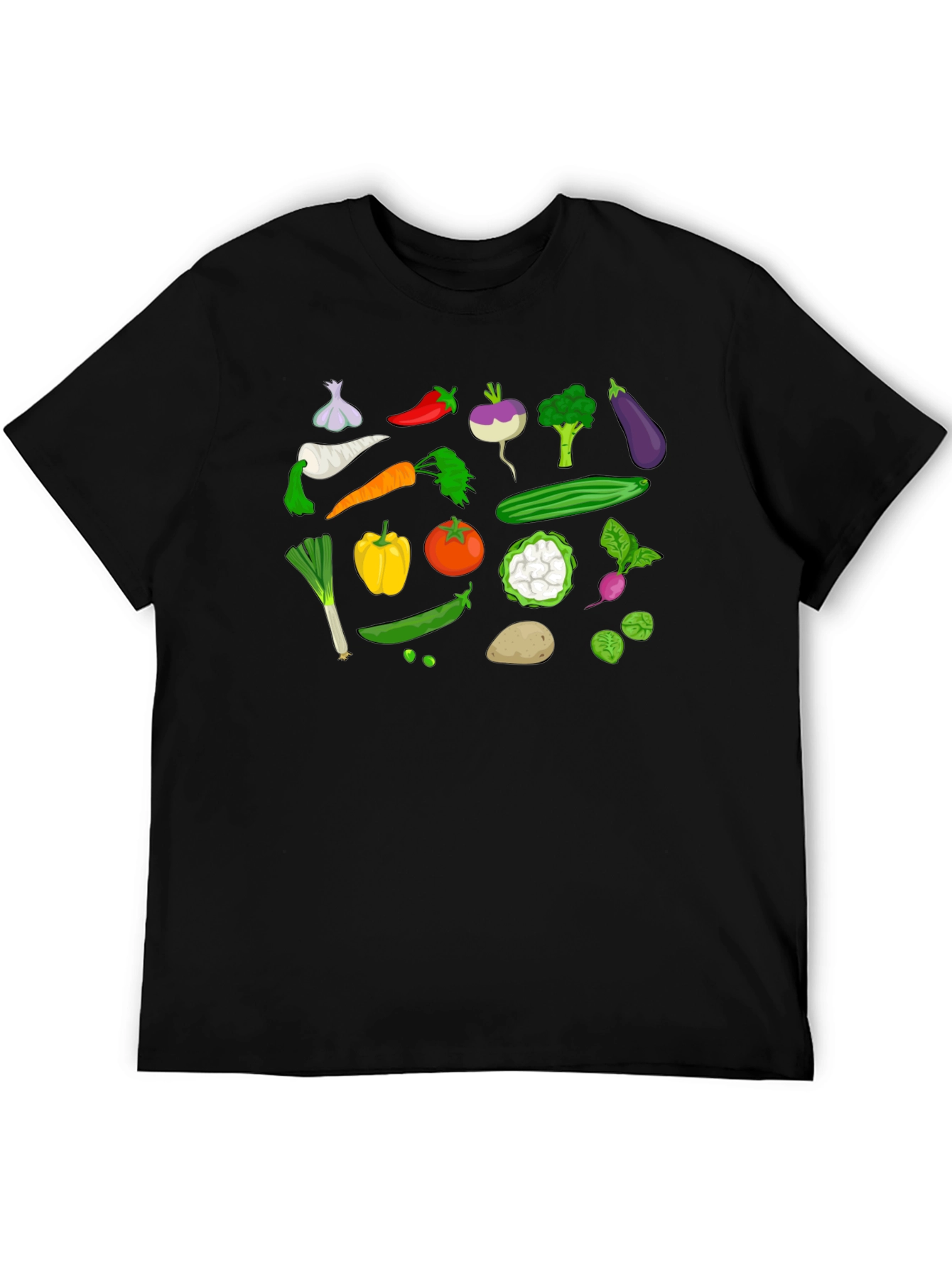 Vegetable Graphic T-Shirt - Fresh Produce Design