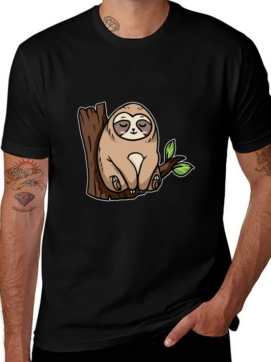 Sloth on Tree T-Shirt - Cute Animal Tee