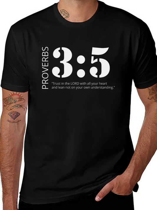 Proverbs 3:5 Christian T-Shirt - Trust in the Lord