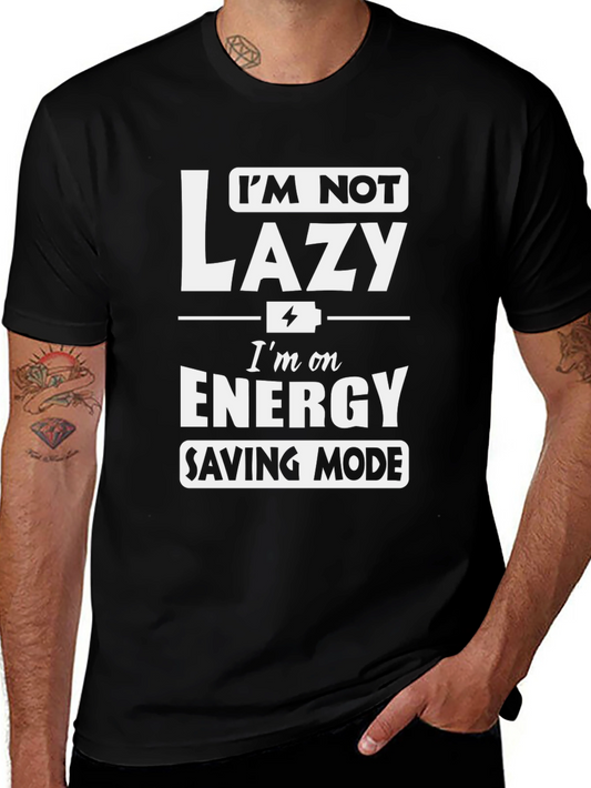 Funny Energy Saving Mode Graphic Tee