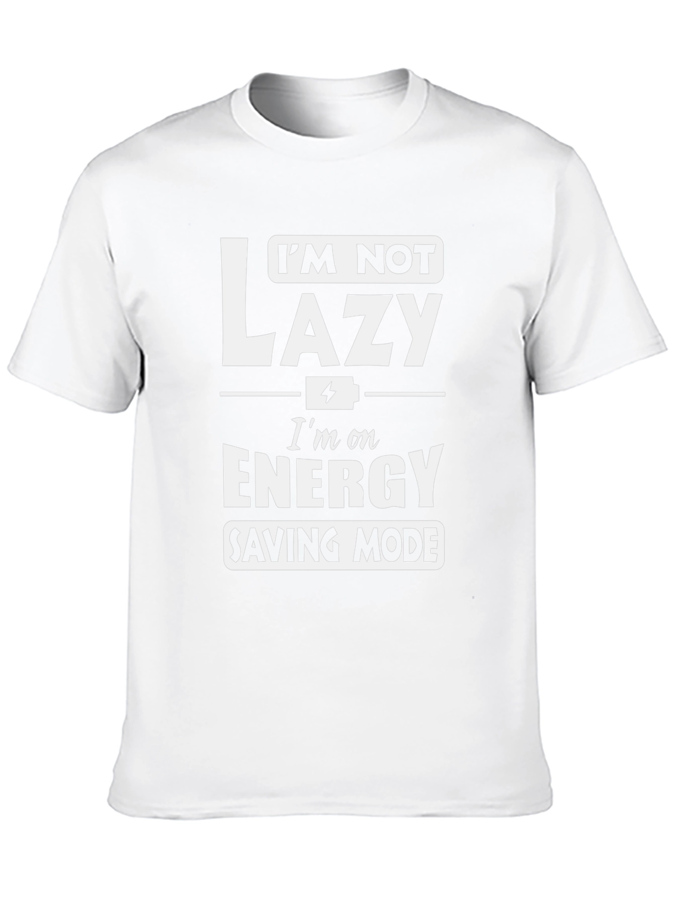 Funny Energy Saving Mode Graphic Tee