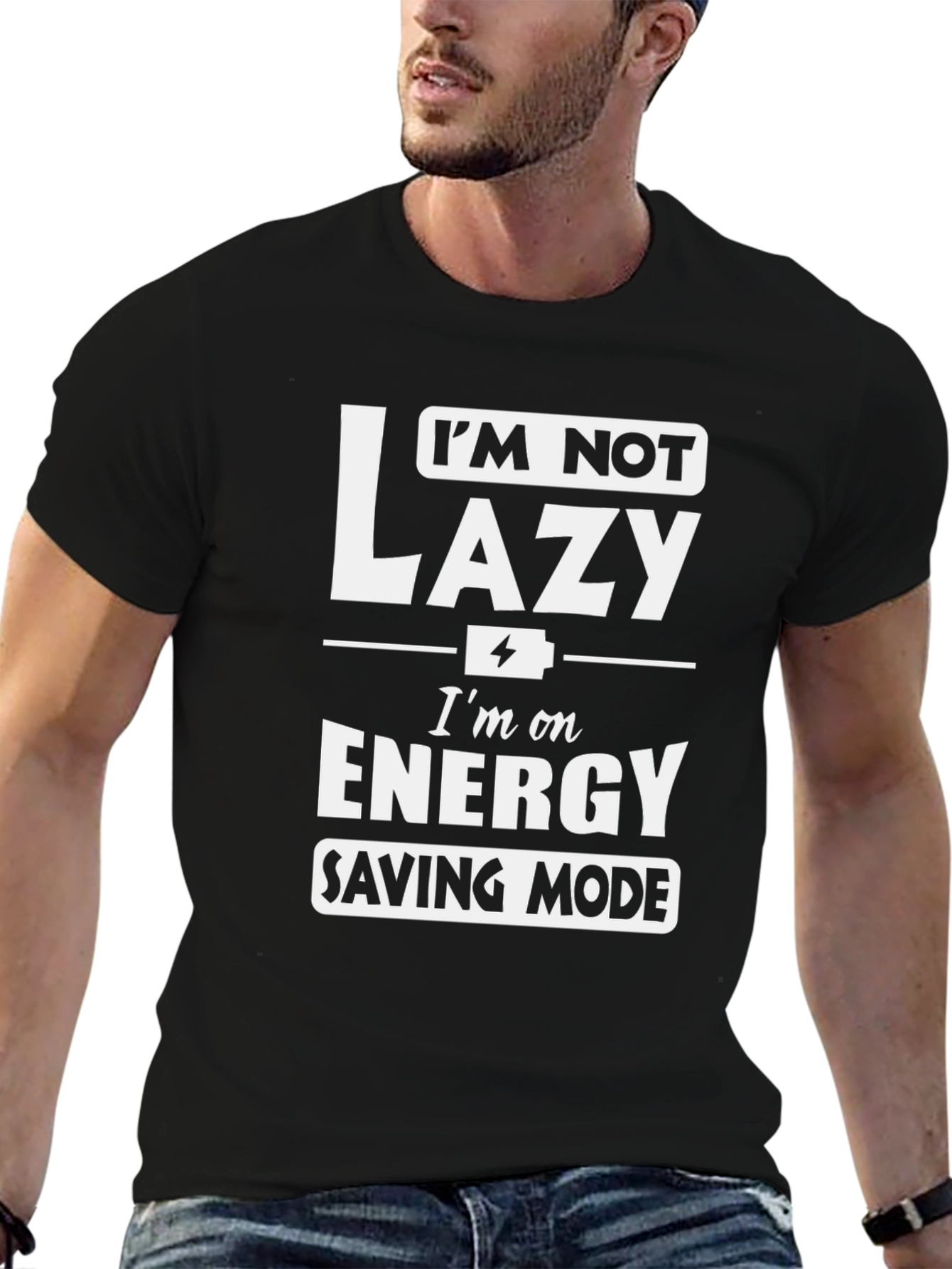 Funny Energy Saving Mode Graphic Tee