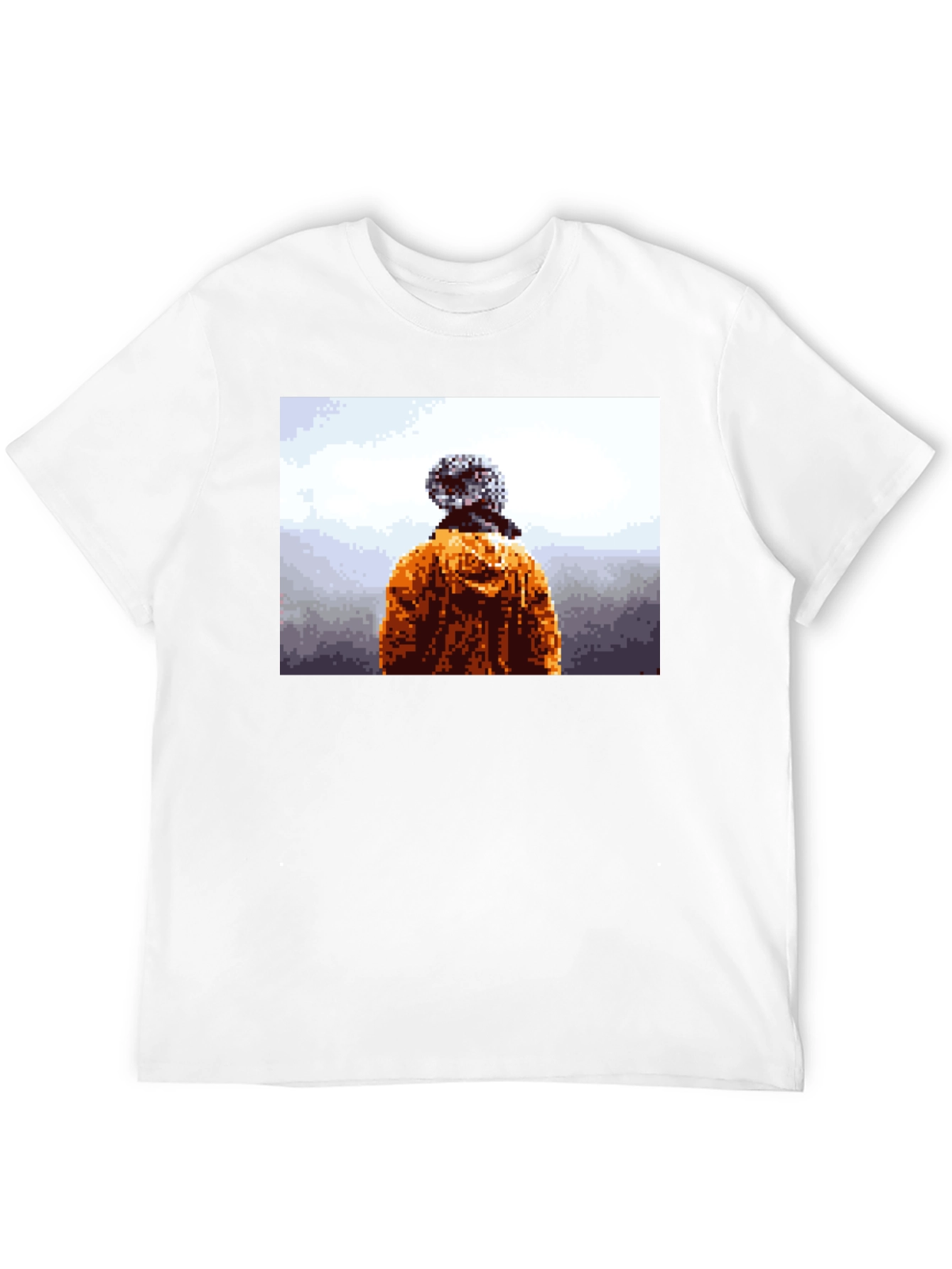 Pixelated Explorer Black T-Shirt