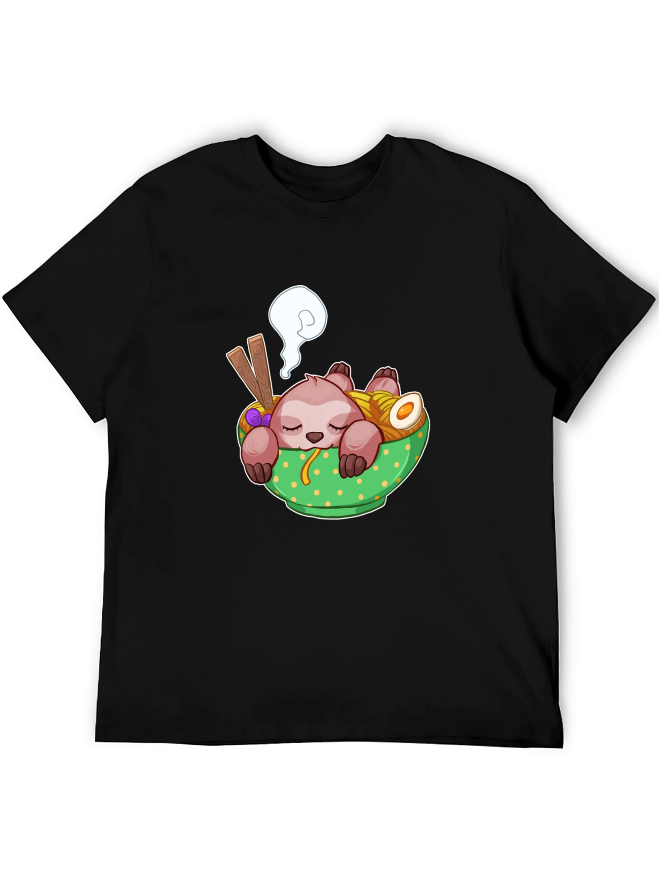 Sloth Ramen Graphic T-Shirt - Comfy & Fun!