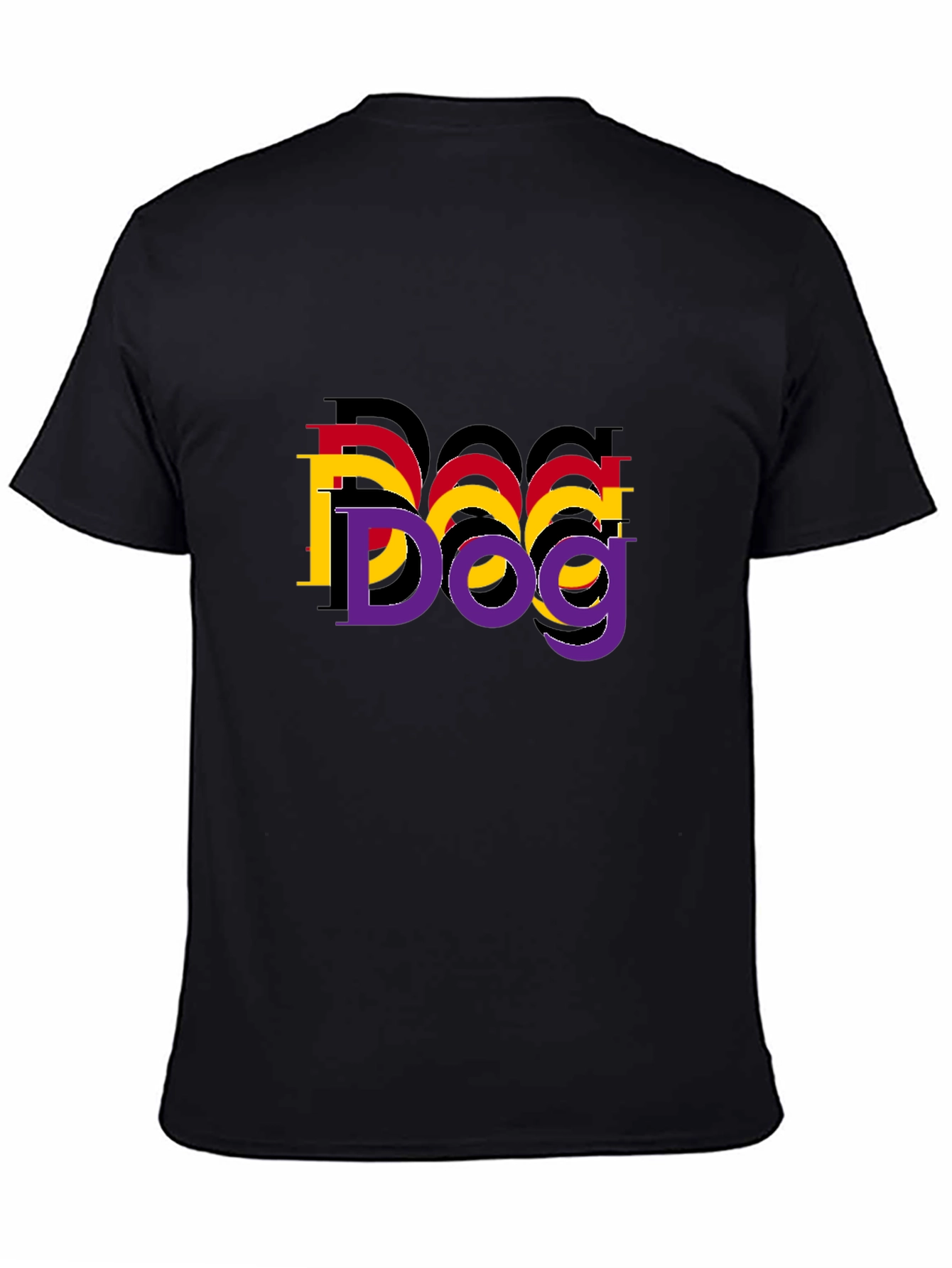Dog Graphic Black T-Shirt