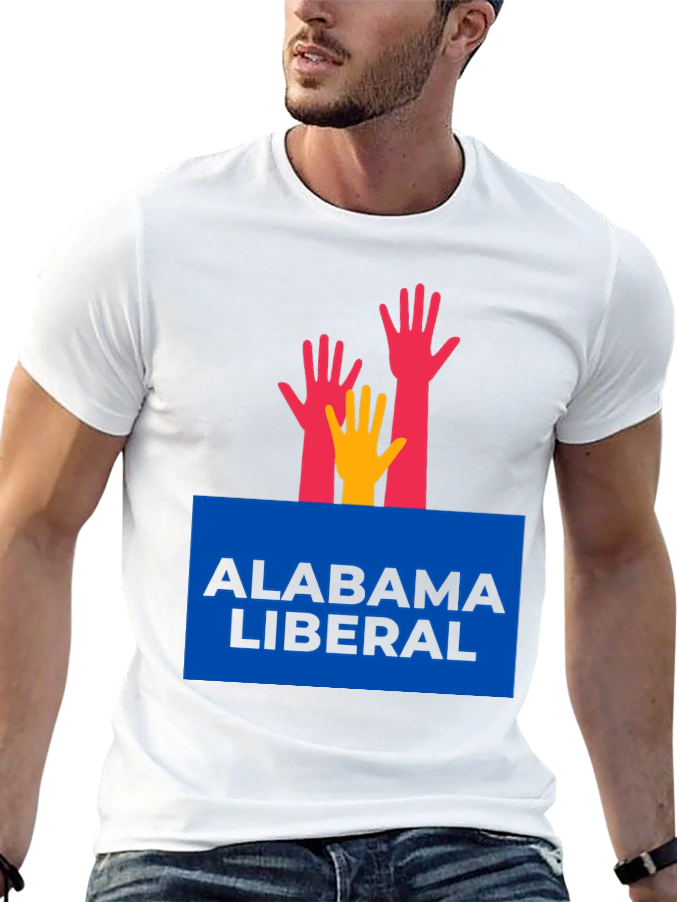 Alabama Liberal T-Shirt with Hands Graphic