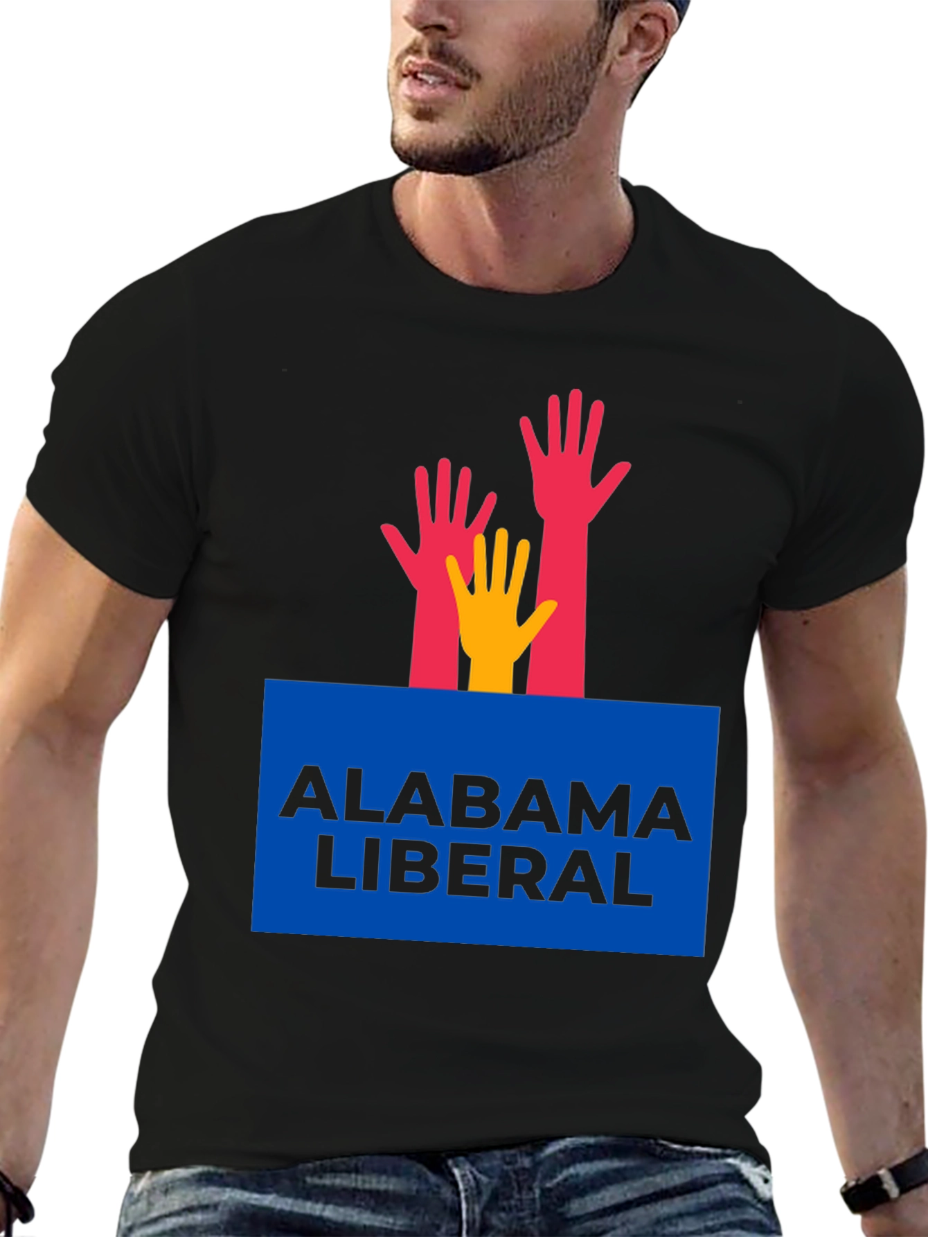 Alabama Liberal T-Shirt with Hands Graphic