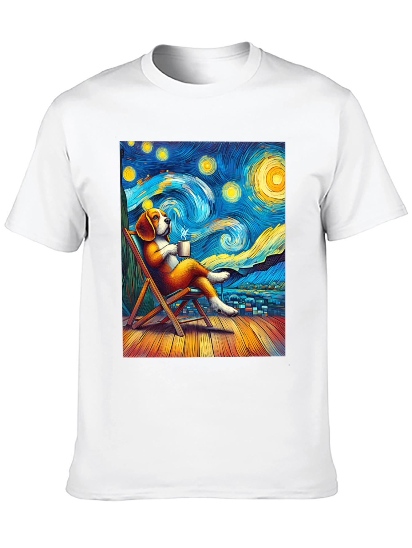 Starry Night Beagle T-Shirt