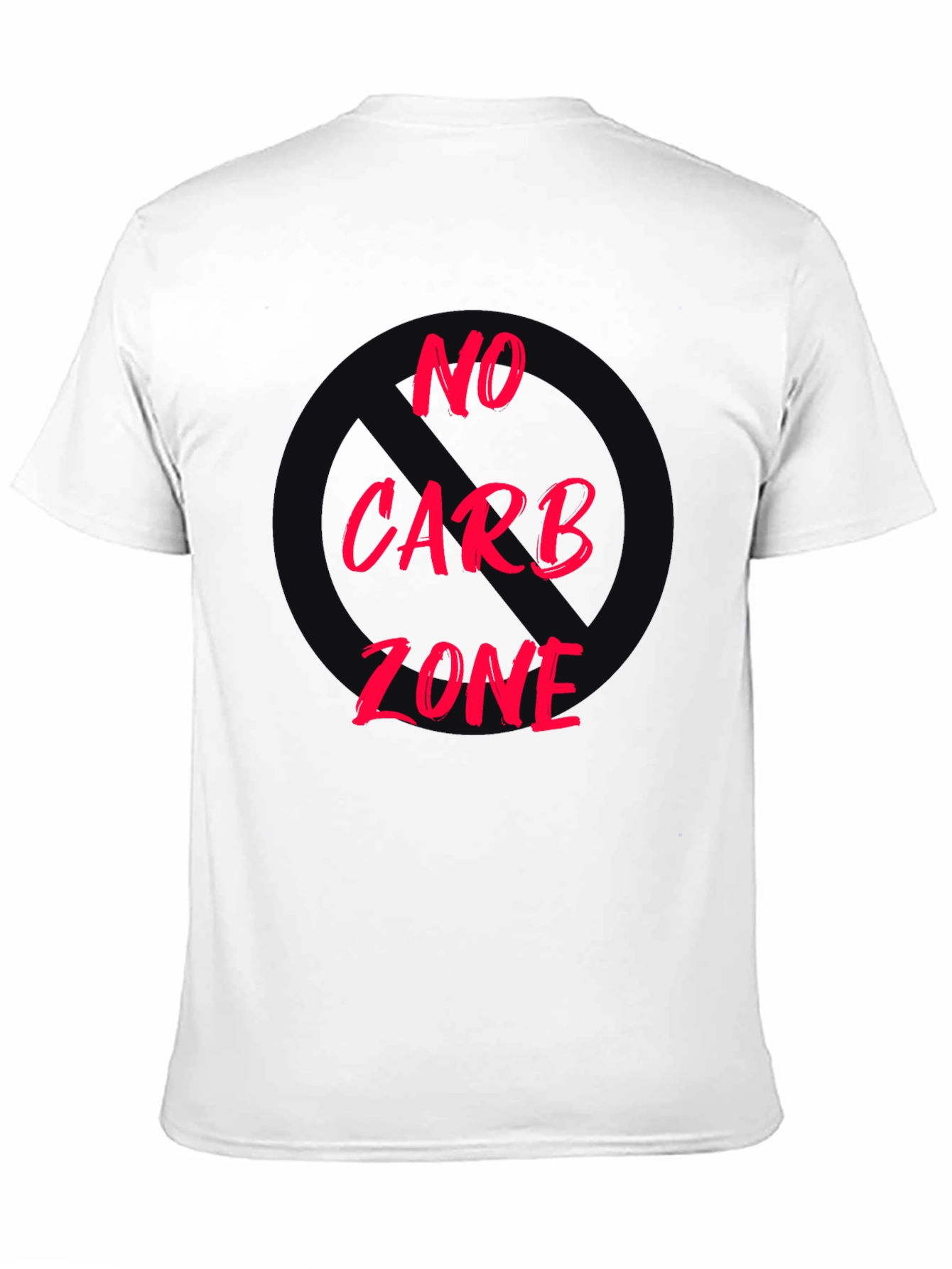 No Carb Zone Black T-Shirt