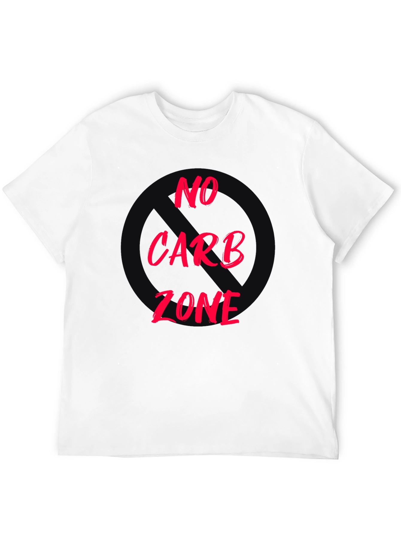 No Carb Zone Black T-Shirt