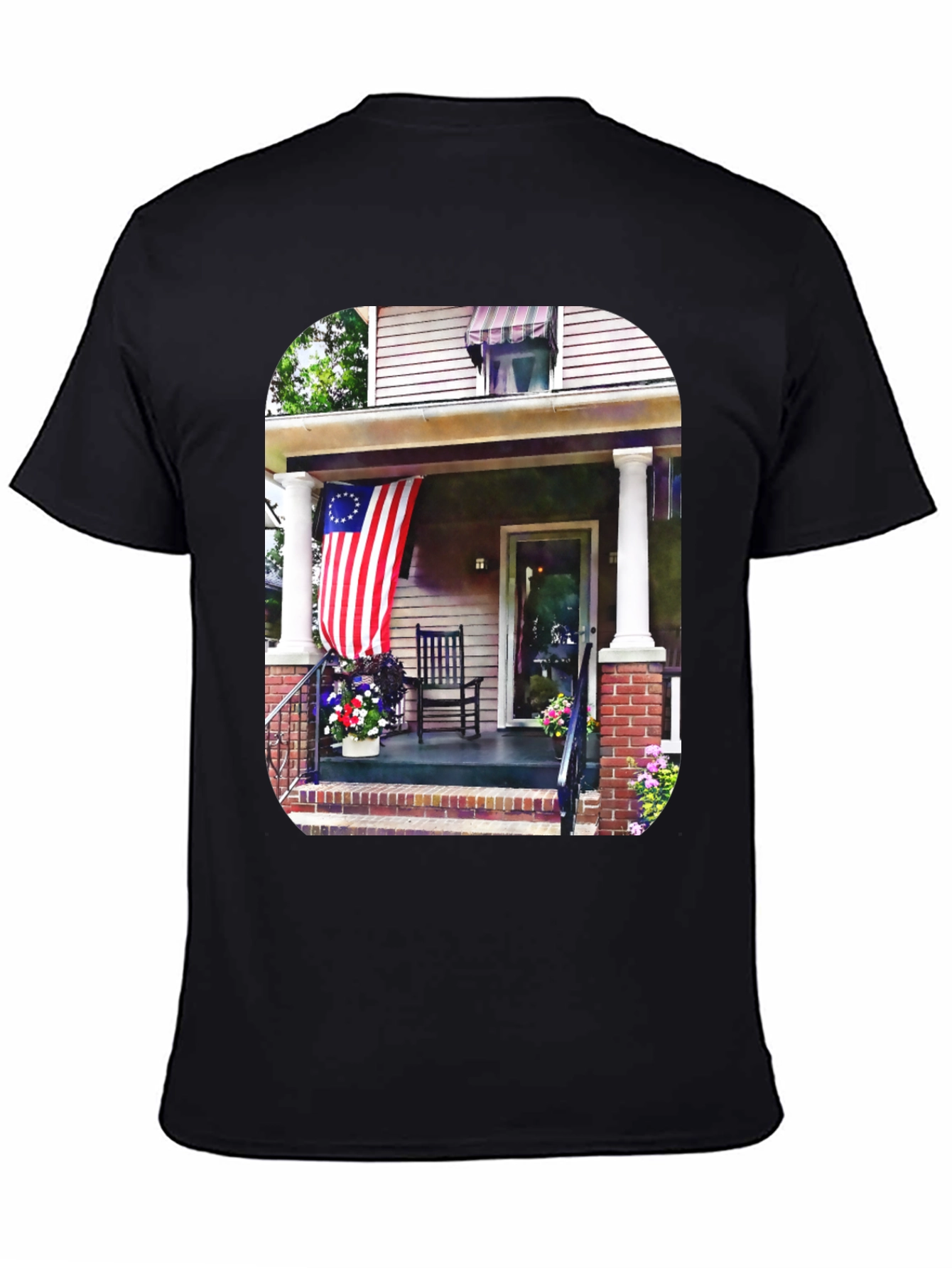 Patriotic Porch Graphic Tee