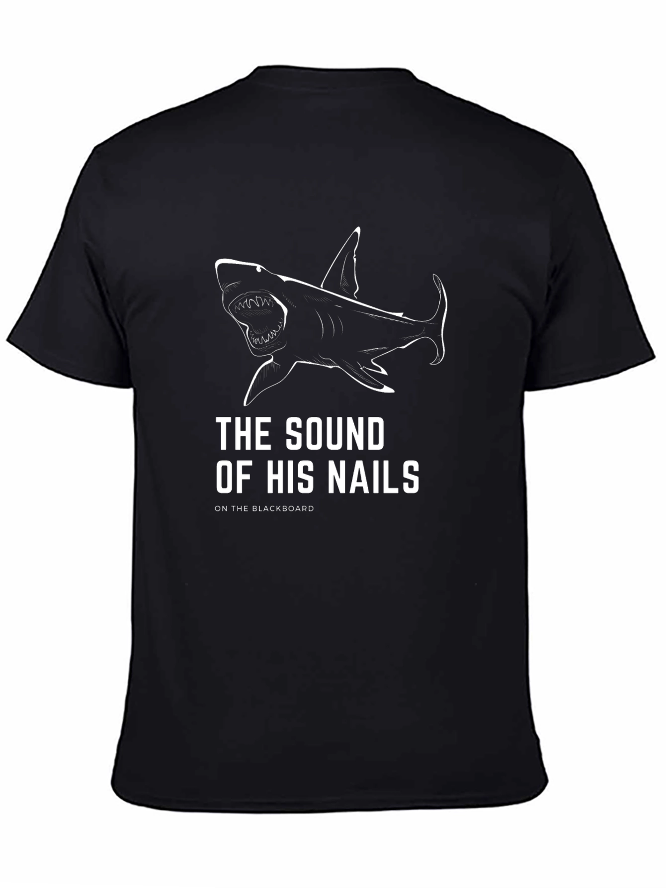 Shark Nails Mens Black T-Shirt