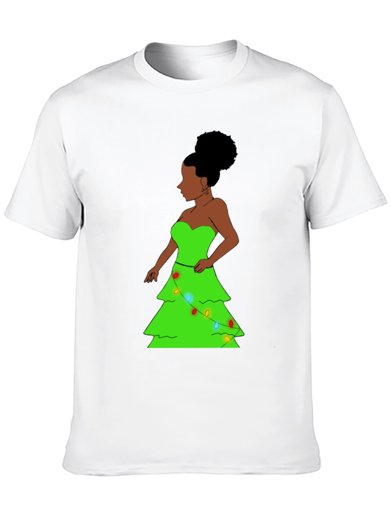 Christmas Tree Woman Graphic Tee