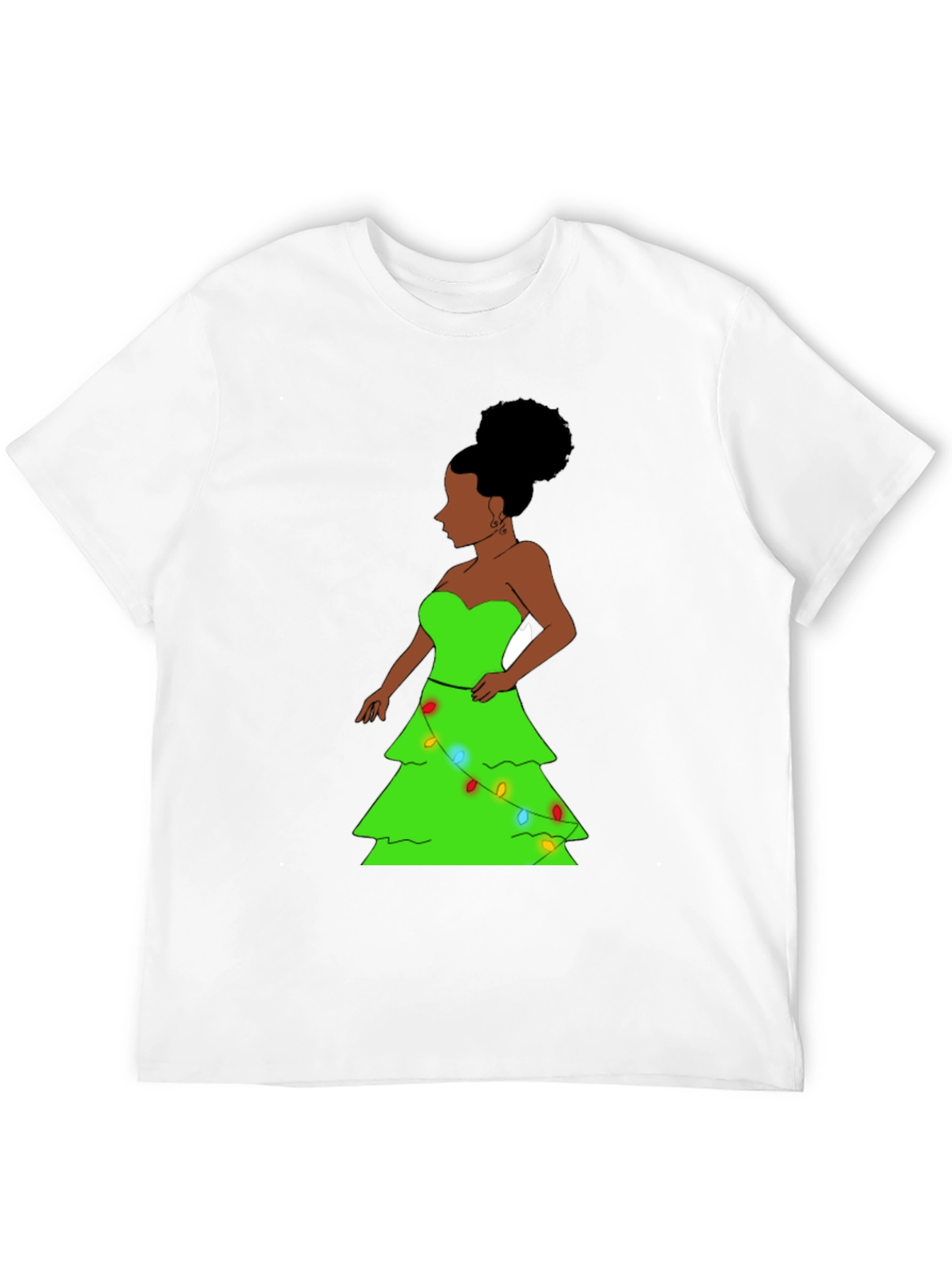 Christmas Tree Woman Graphic Tee