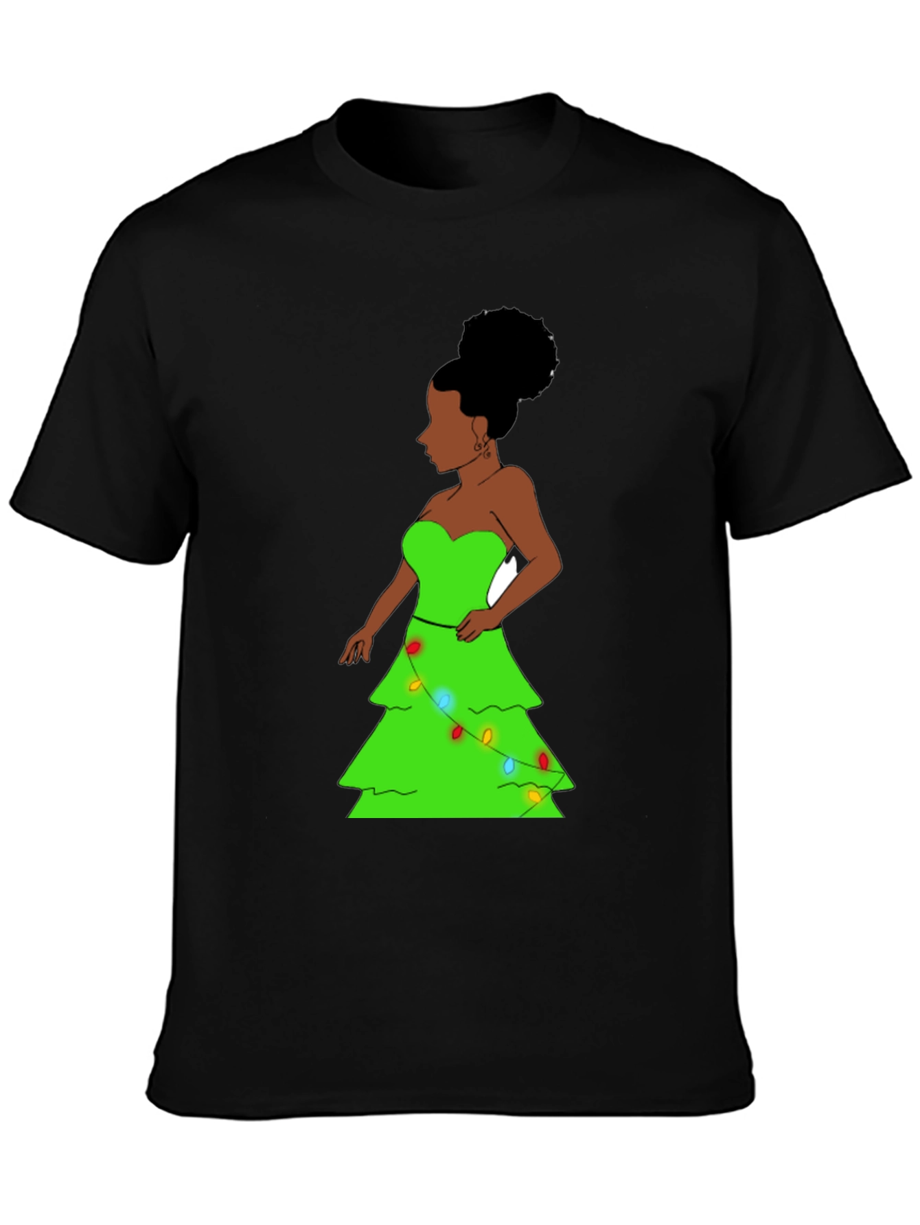 Christmas Tree Woman Graphic Tee