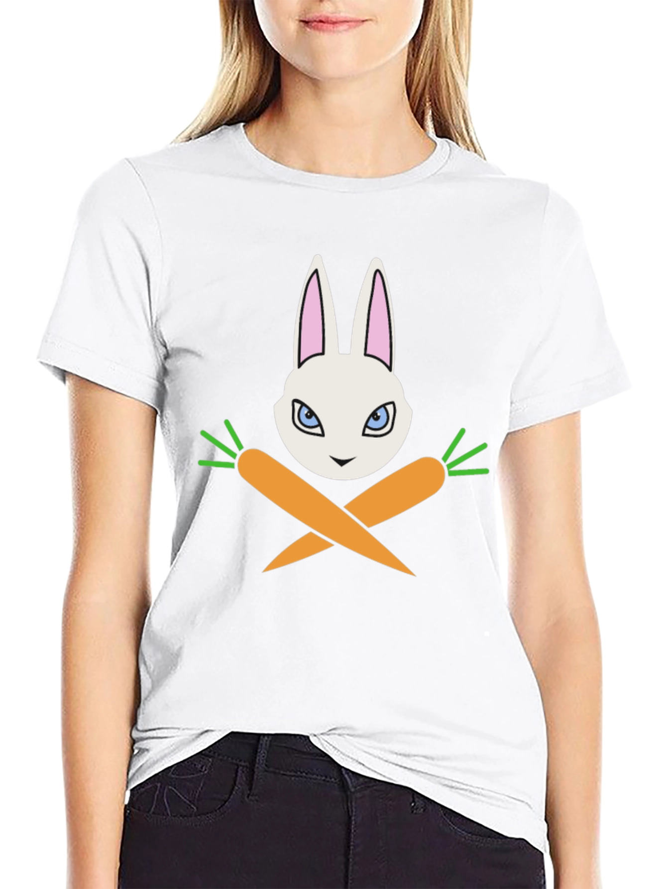Rabbit & Carrots Graphic T-Shirt - Black