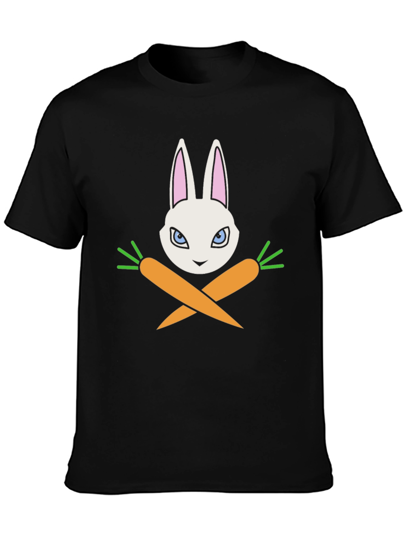 Rabbit & Carrots Graphic T-Shirt - Black