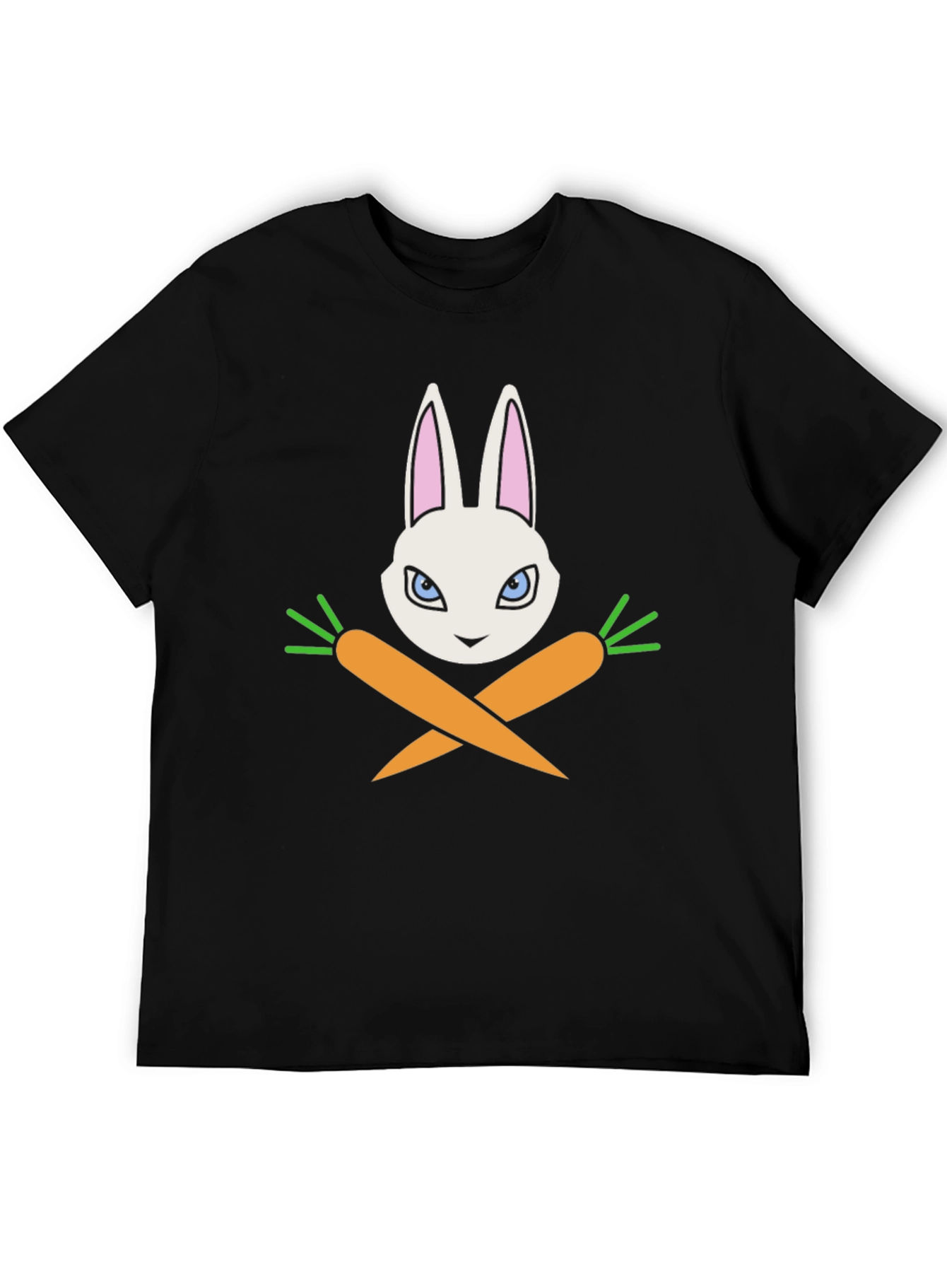 Rabbit & Carrots Graphic T-Shirt - Black