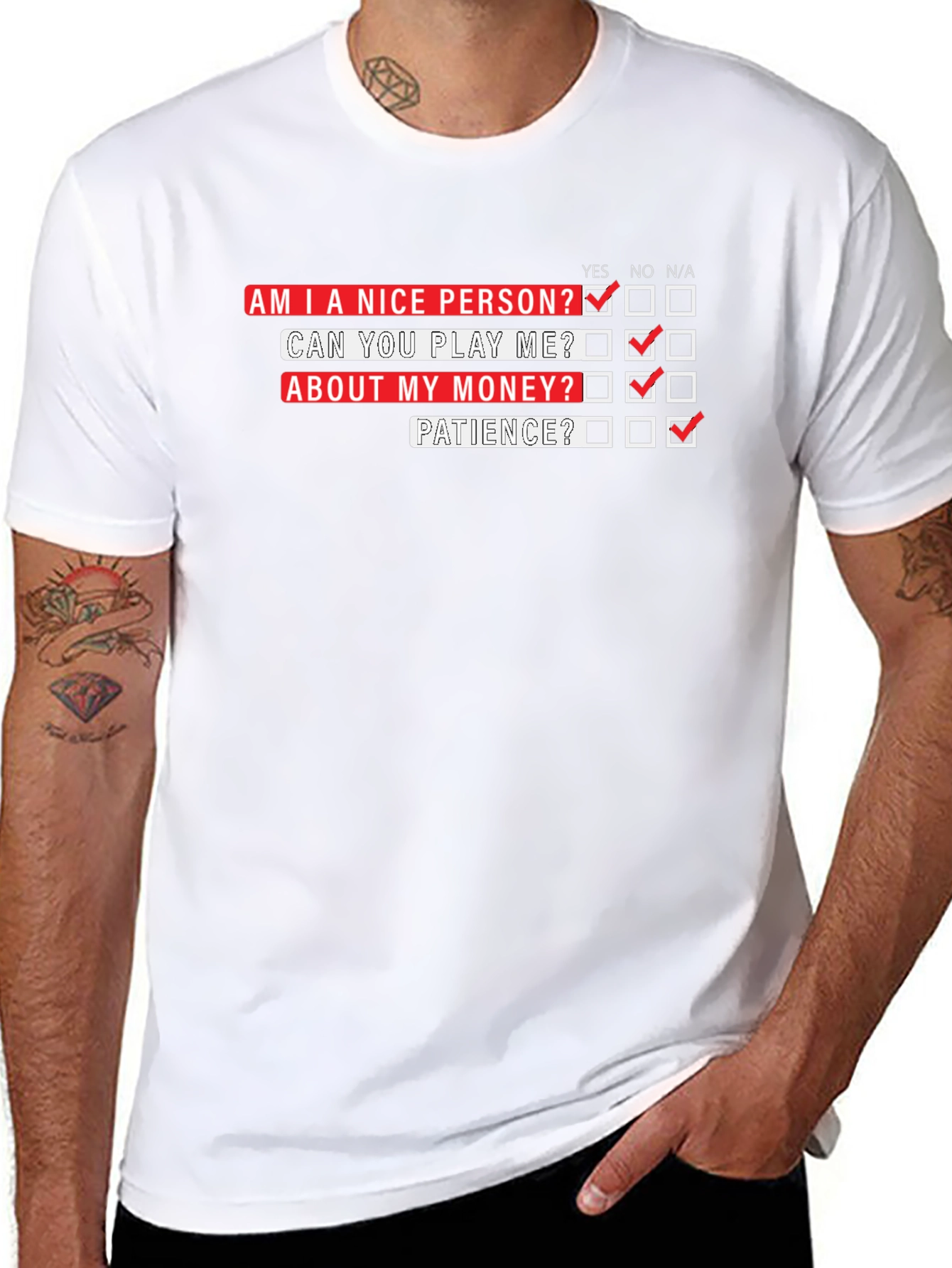 Funny T-Shirt: Am I a Nice Person?