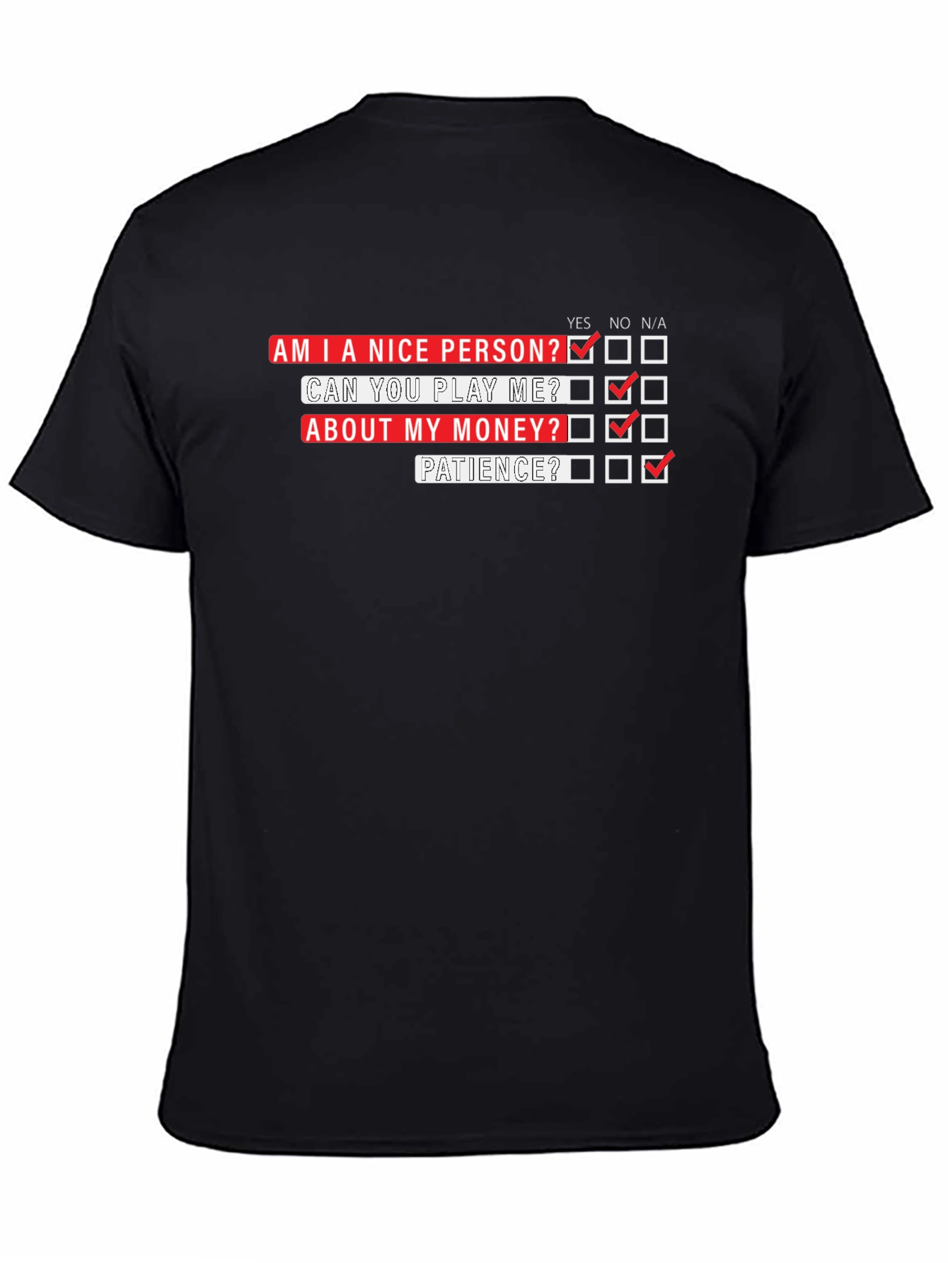 Funny T-Shirt: Am I a Nice Person?