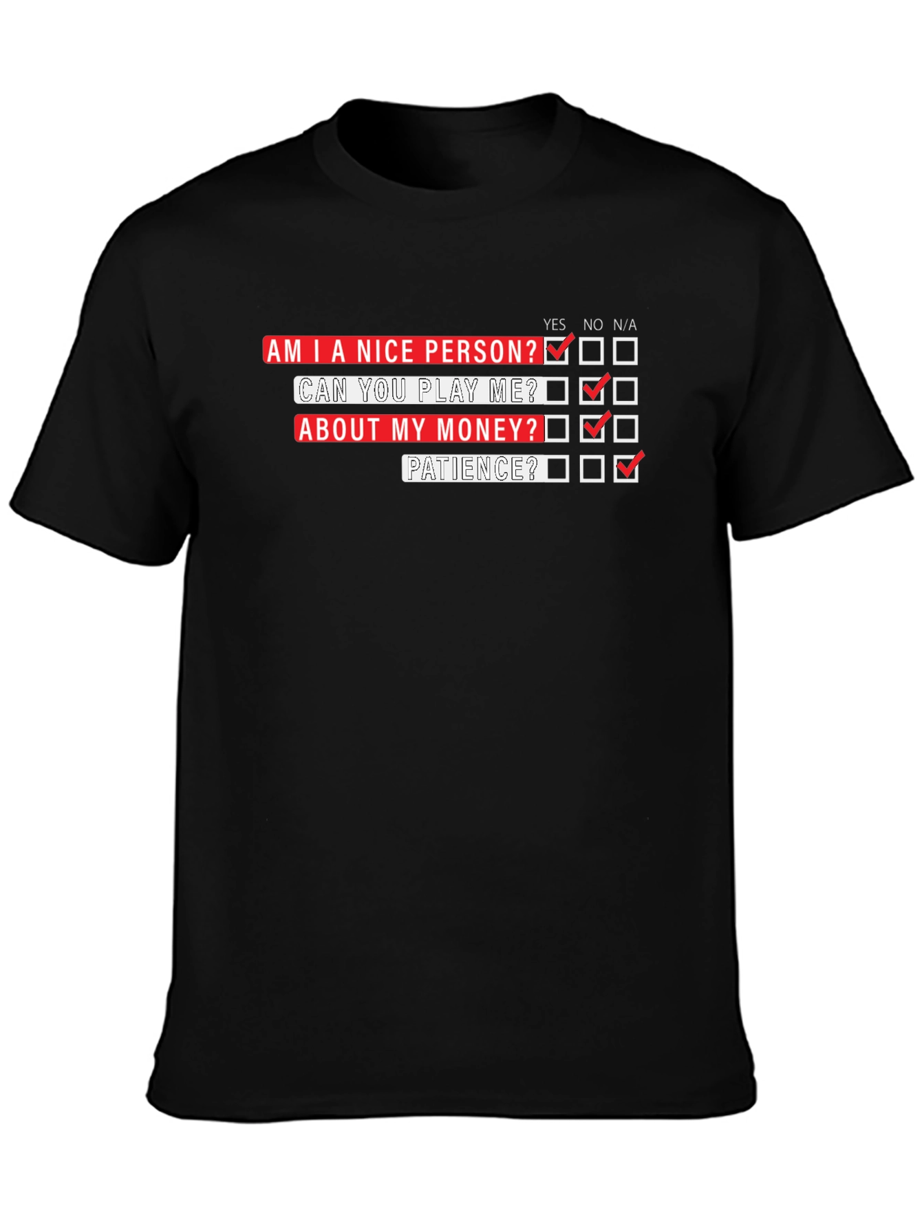 Funny T-Shirt: Am I a Nice Person?