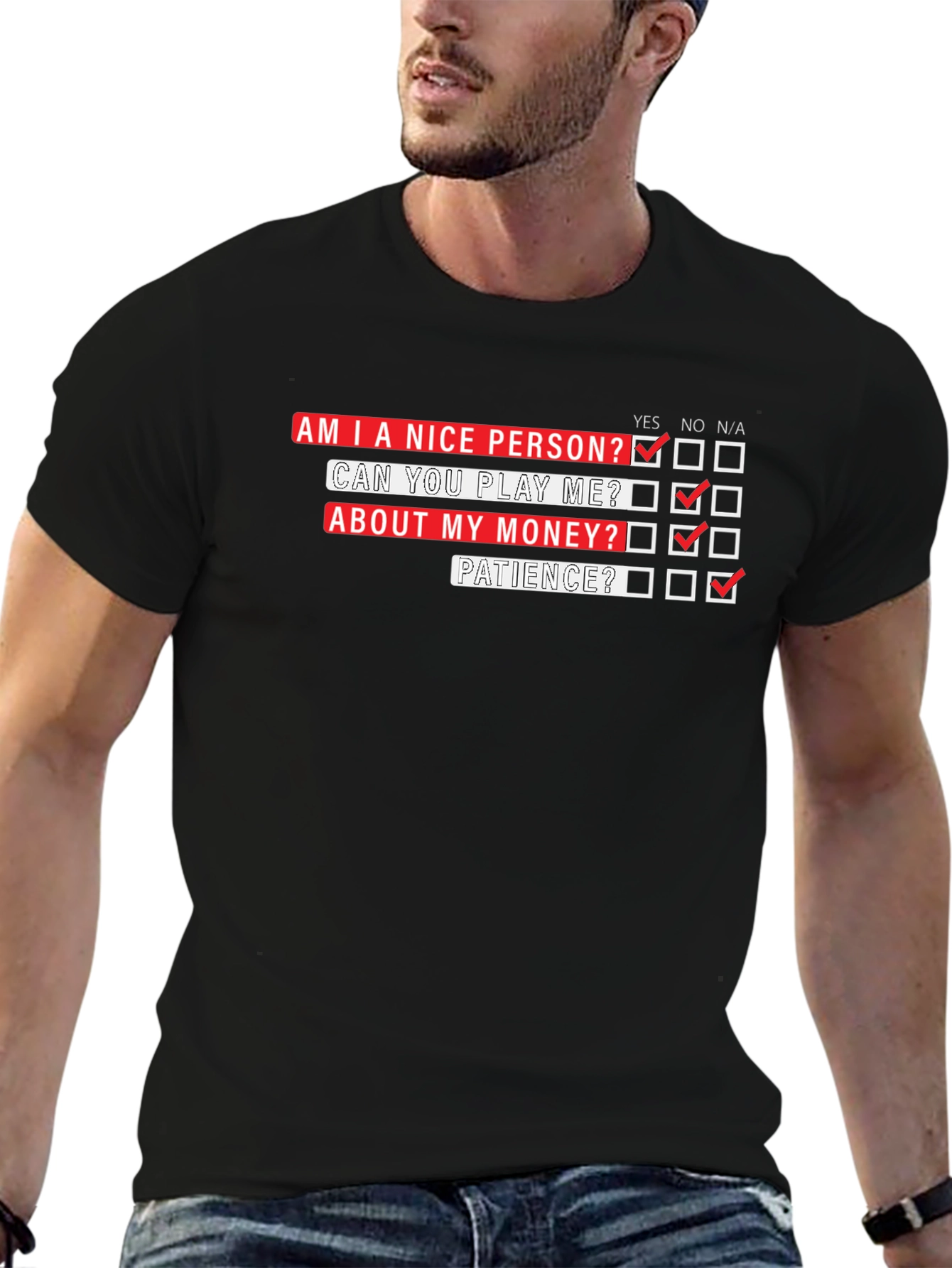 Funny T-Shirt: Am I a Nice Person?