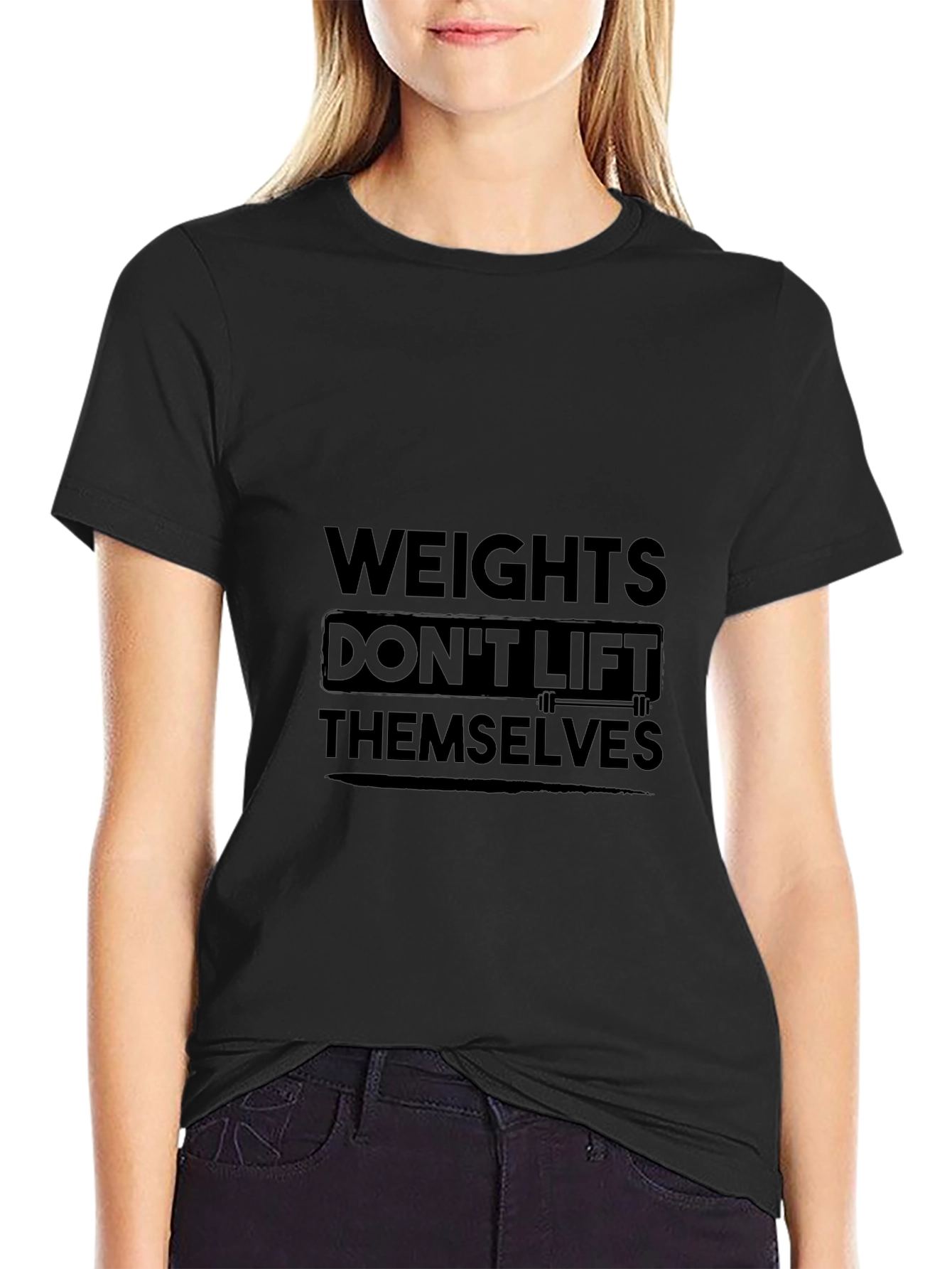 Weights Dont Lift Themselves Graphic Tee