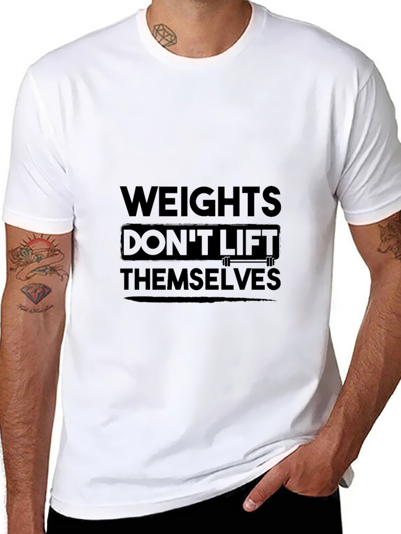 Weights Dont Lift Themselves Graphic Tee