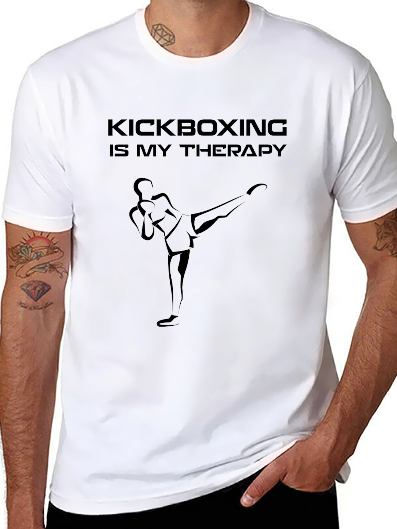 Kickboxing Therapy T-Shirt - Martial Arts Graphic Tee