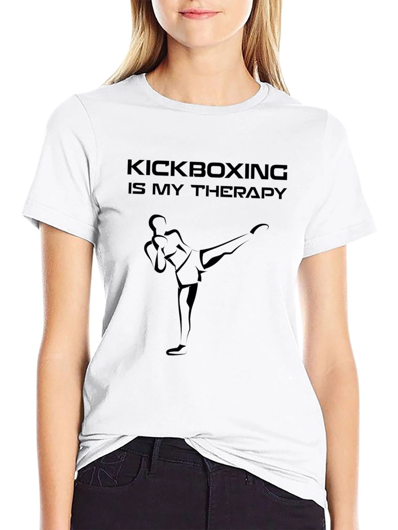 Kickboxing Therapy T-Shirt - Martial Arts Graphic Tee