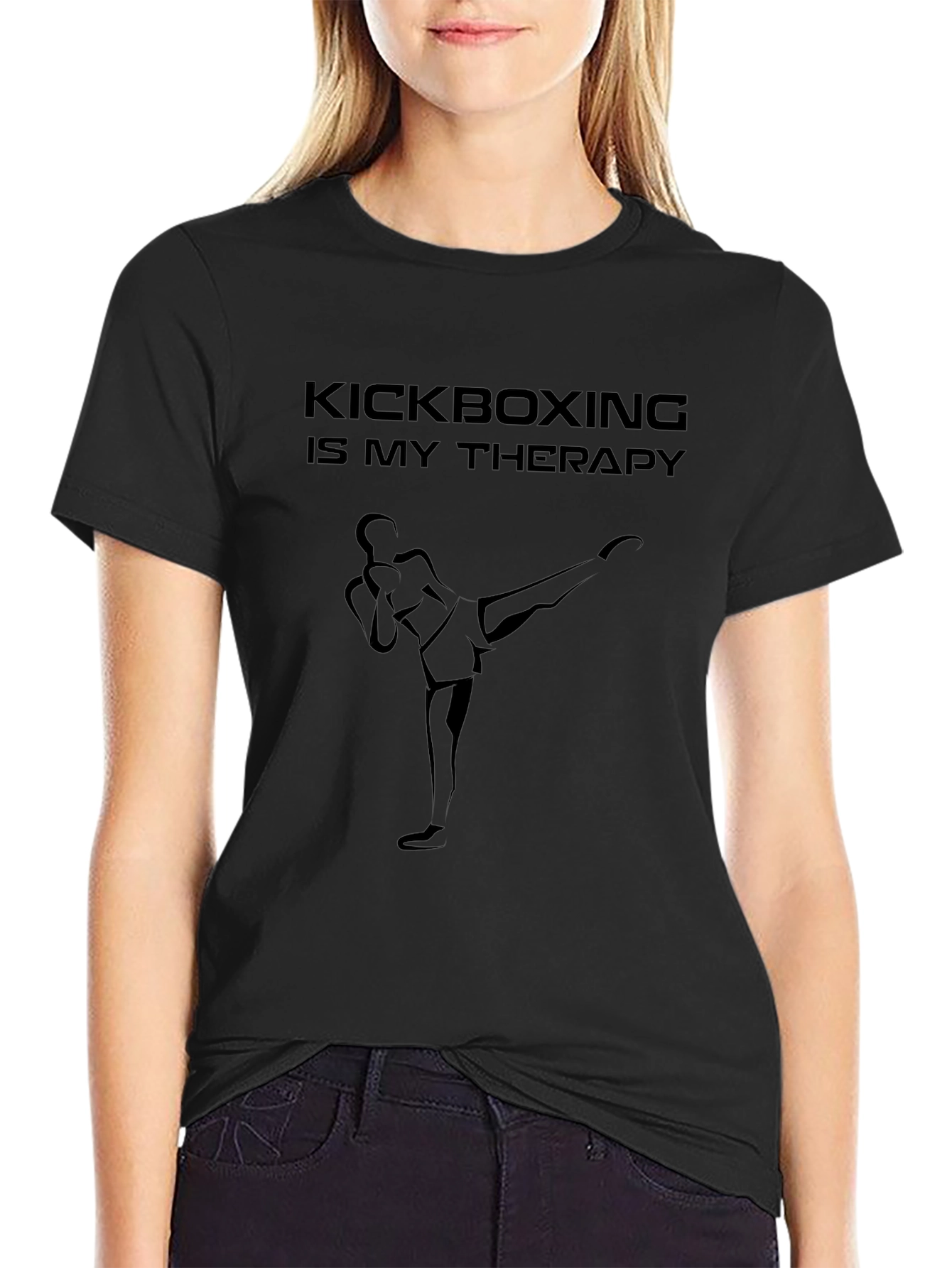 Kickboxing Therapy T-Shirt - Martial Arts Graphic Tee