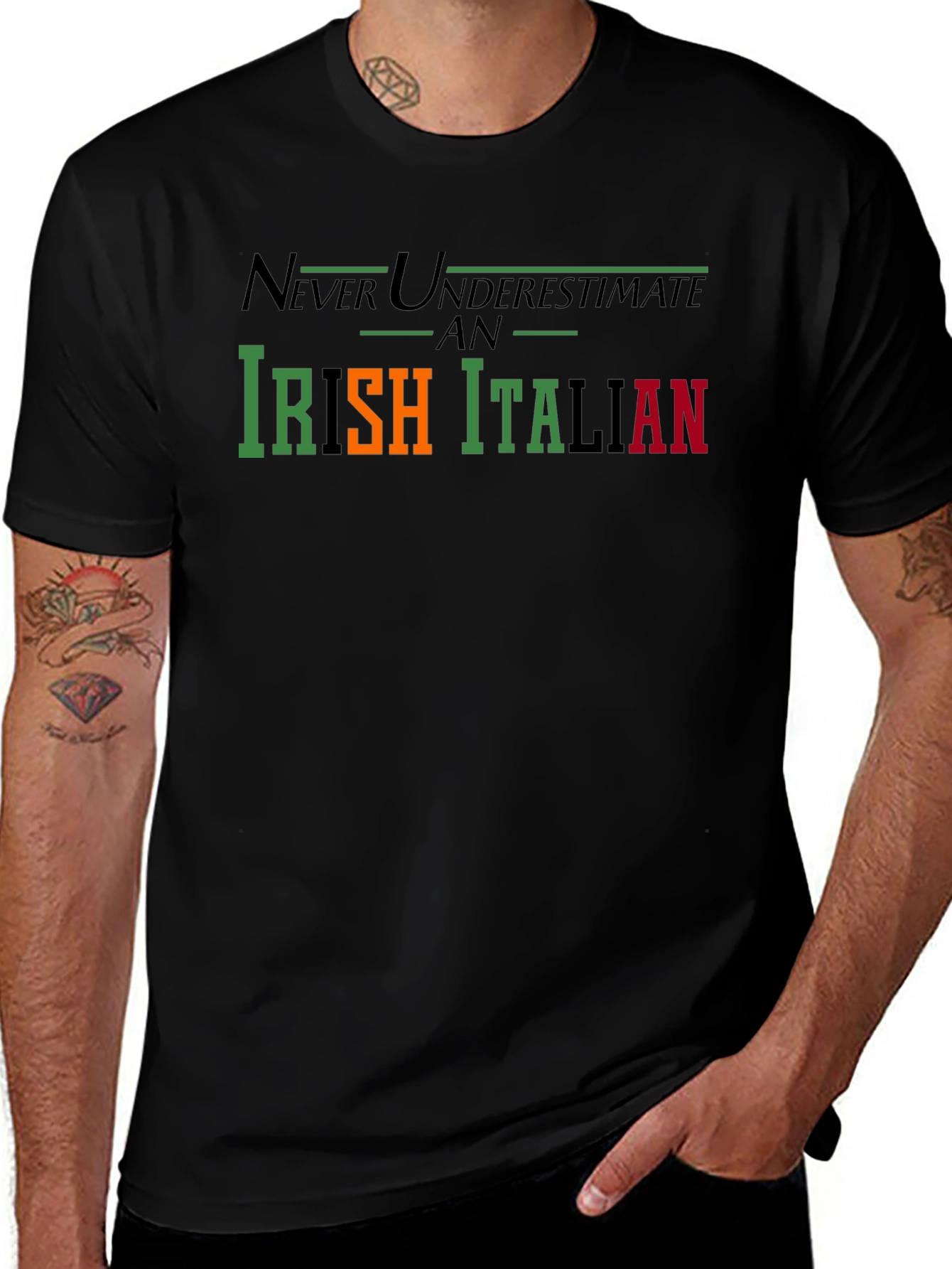 Never Underestimate an Irish Italian T-Shirt