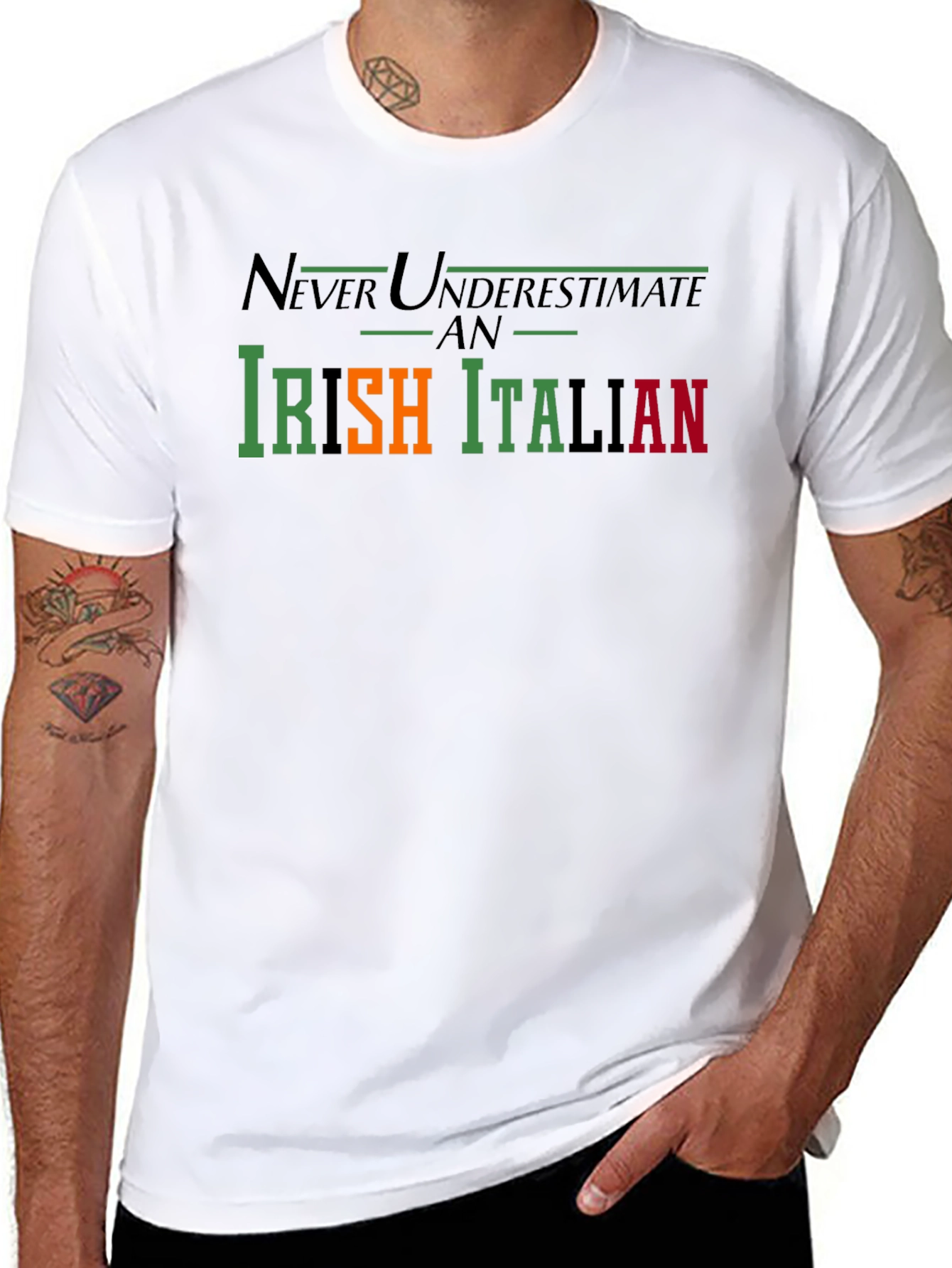 Never Underestimate an Irish Italian T-Shirt