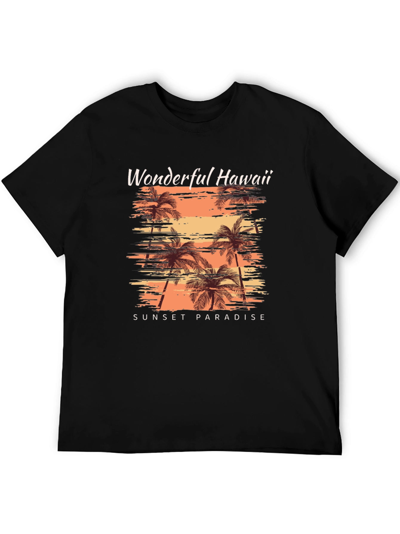 Wonderful Hawaii Sunset Paradise Graphic Tee