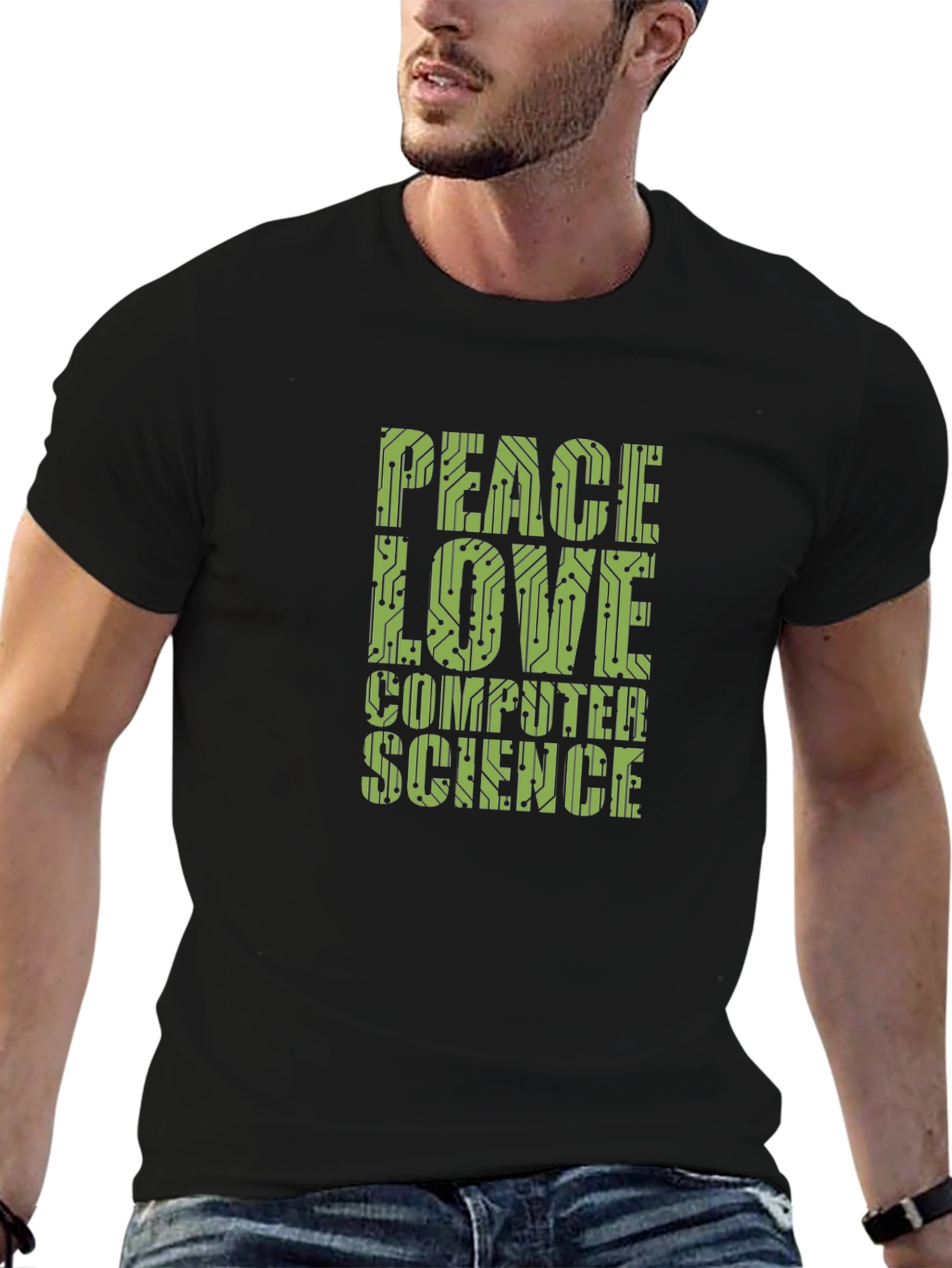 Peace Love Computer Science Graphic Tee