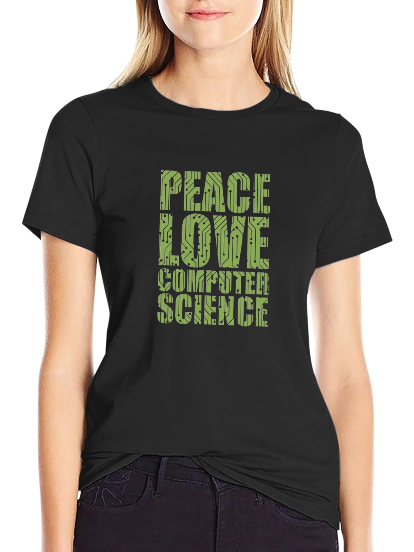 Peace Love Computer Science Graphic Tee